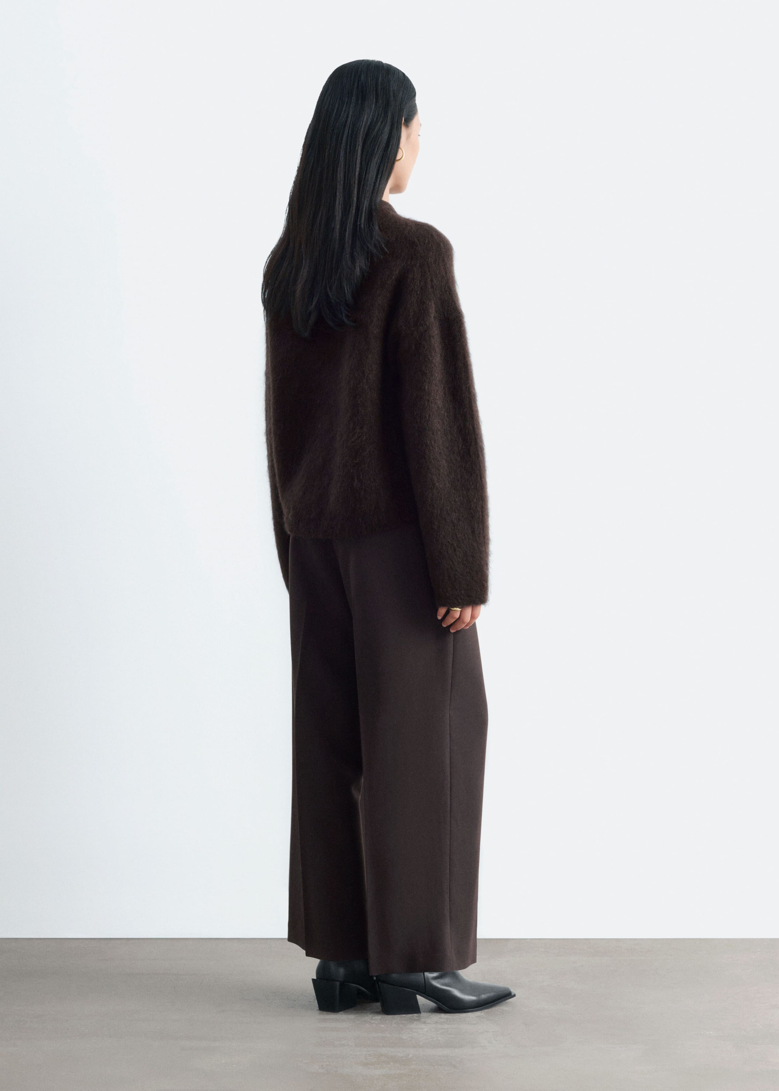 Mohair-Blend Jumper - Dark Mole - Lookbook