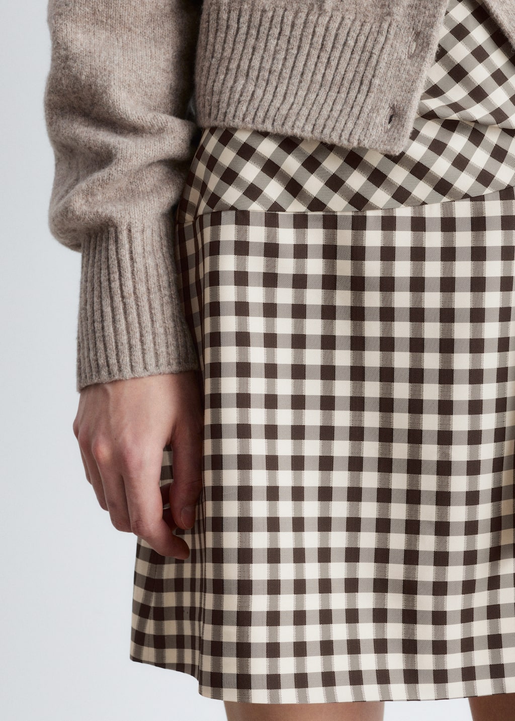 Image of Knitted Collar Cardigan