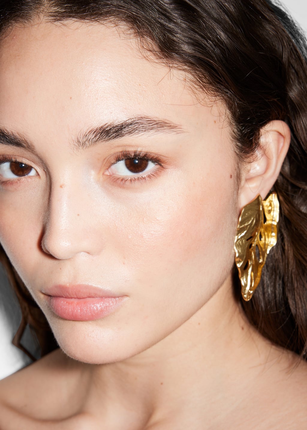 Image of Oversized Leaf Clip Earrings