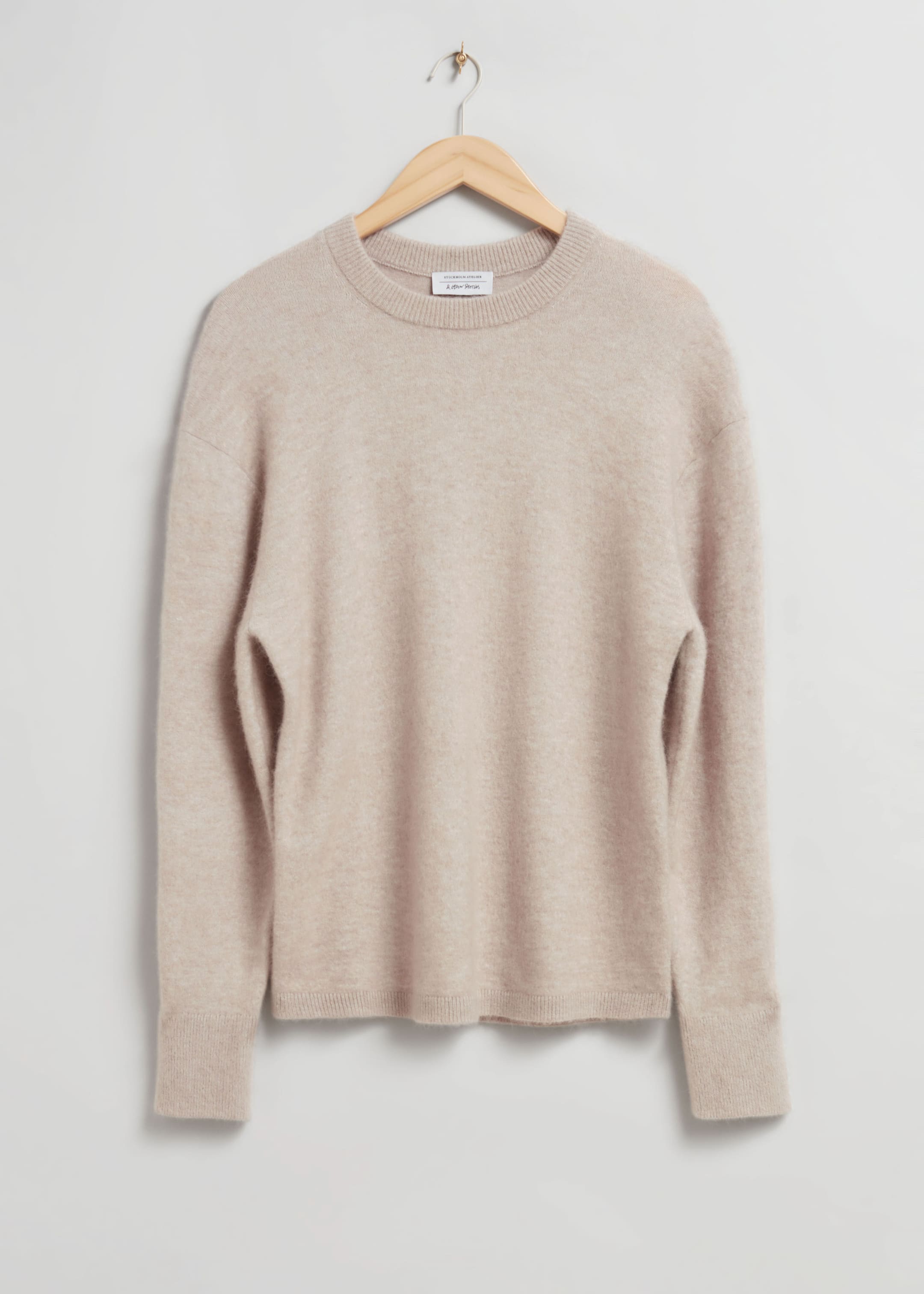 Größeres Bild anzeigen: Strickpullover aus Alpaka-Mix - Sand - Ladies | H&M AT 1