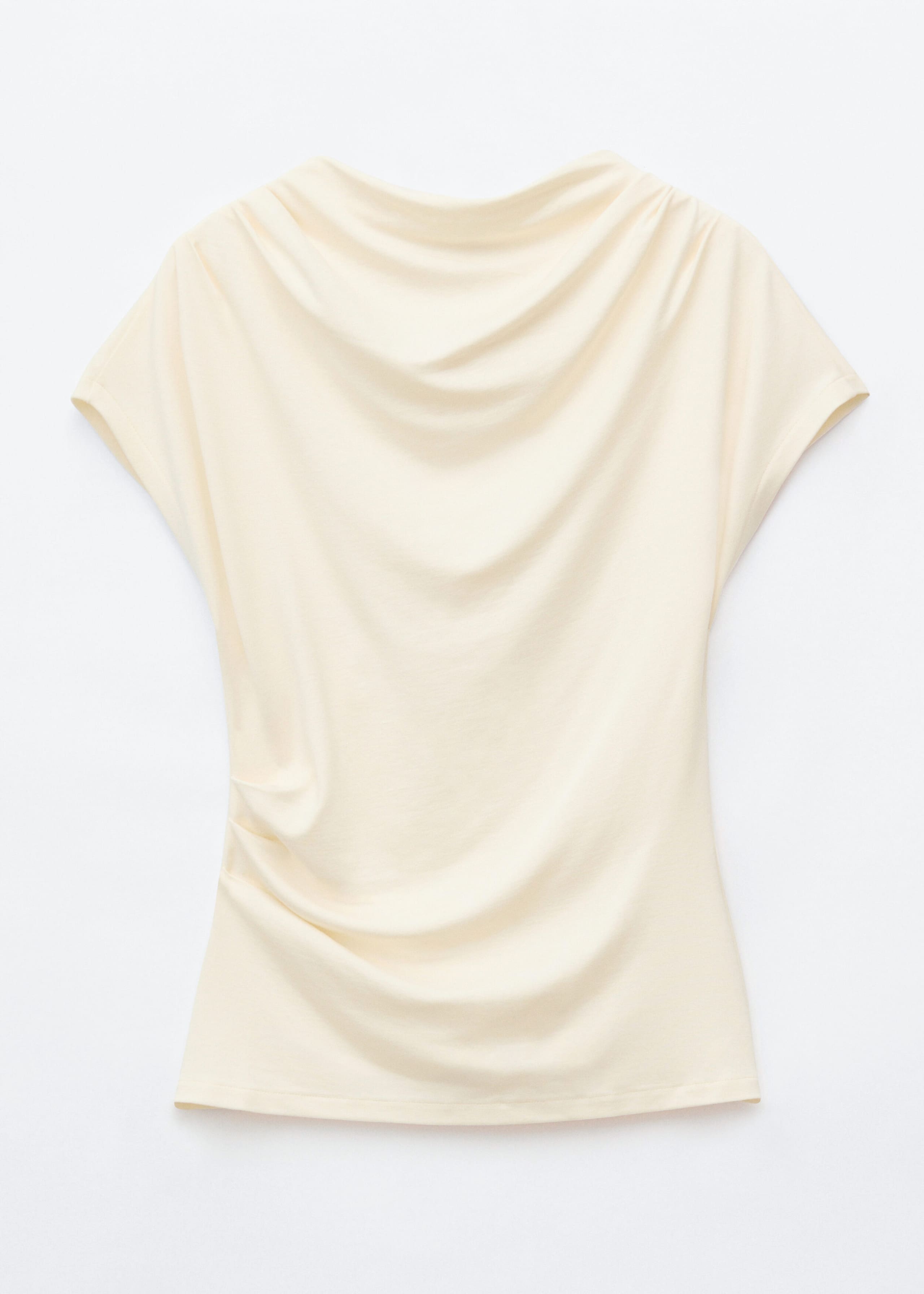 Draped Cowl-Neck Top - Black - Still Life