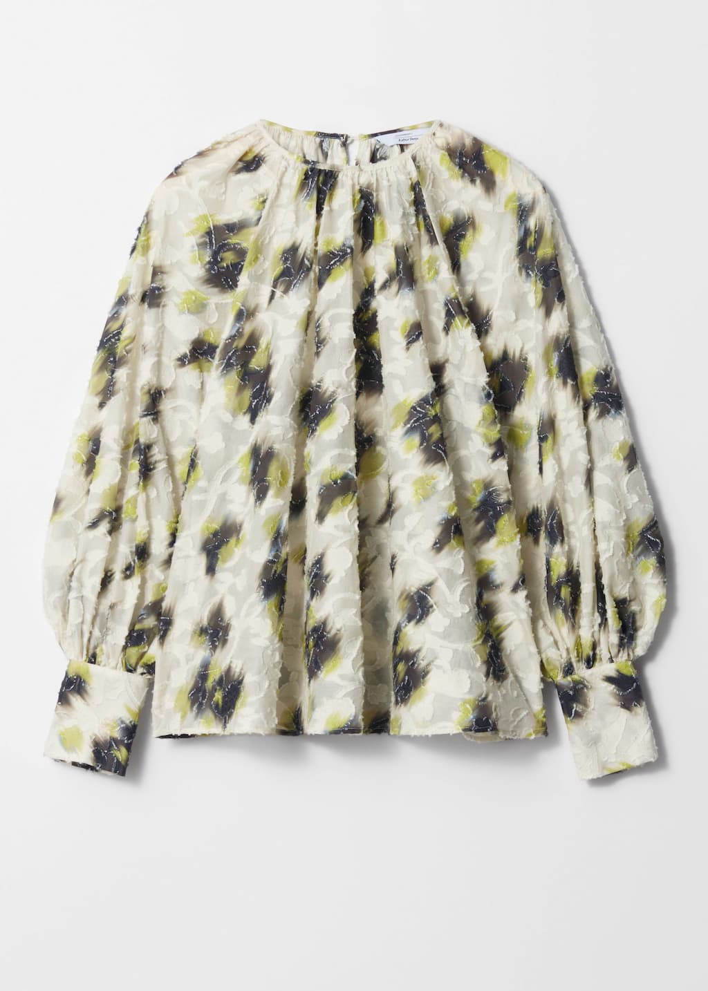 Blusa stampata - Bianco con stampa - Natura morta