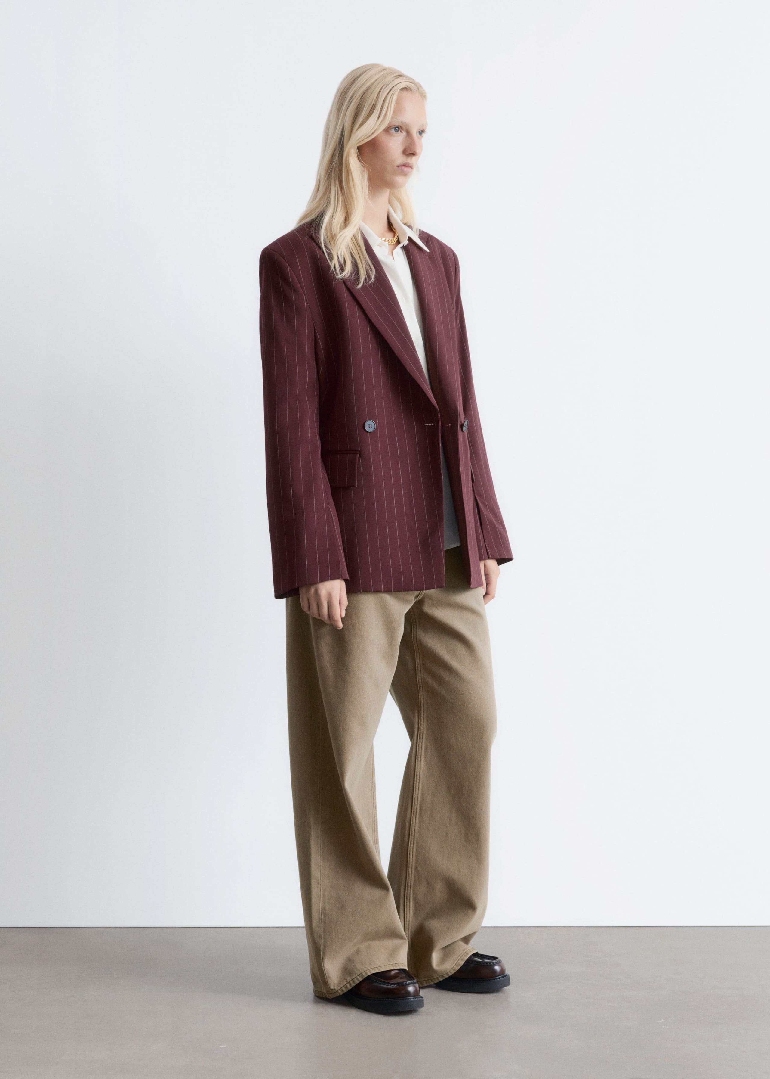 Image of Doppelreihiger Blazer aus Wolle