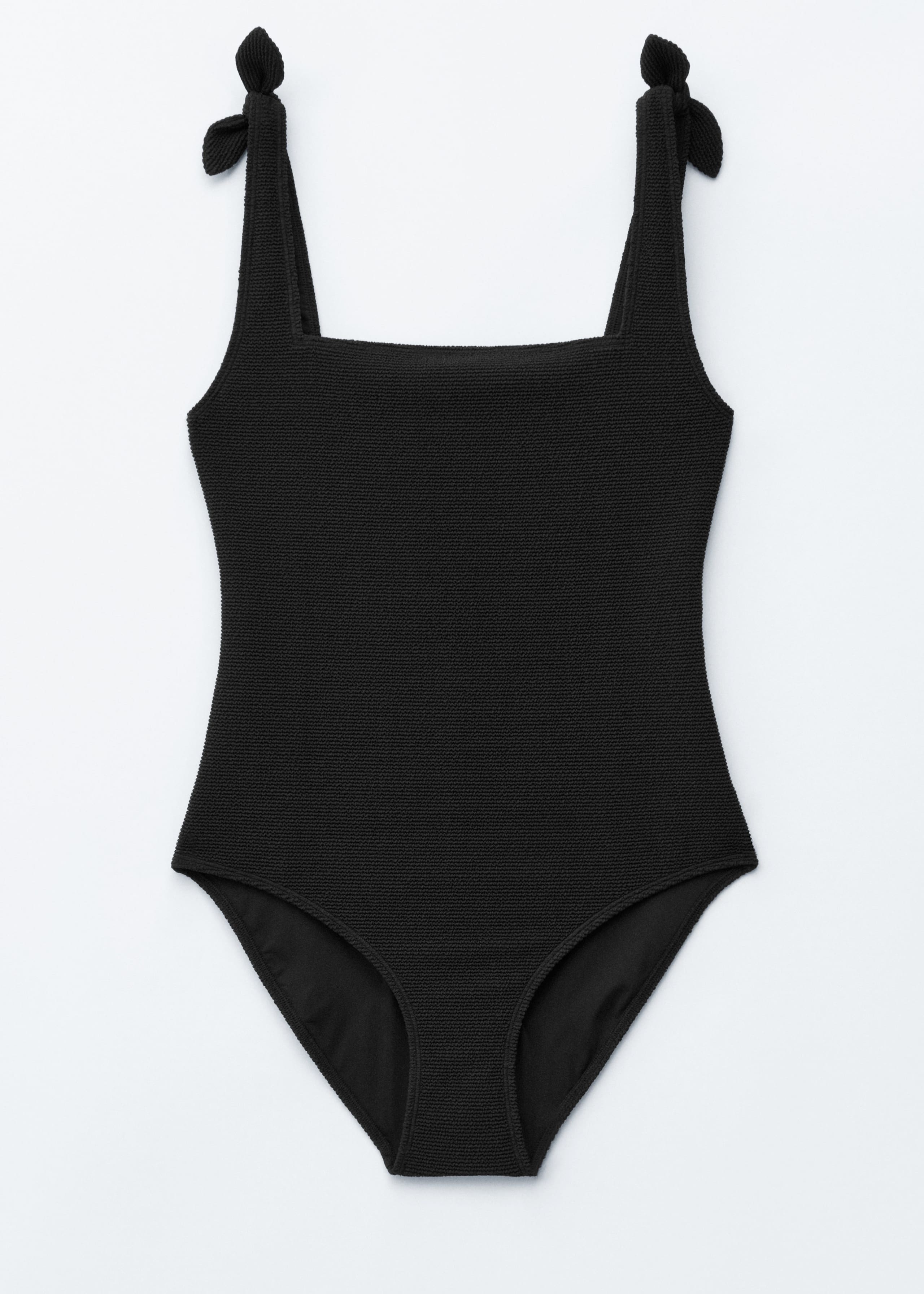 Textured Bow Tie Swimsuit