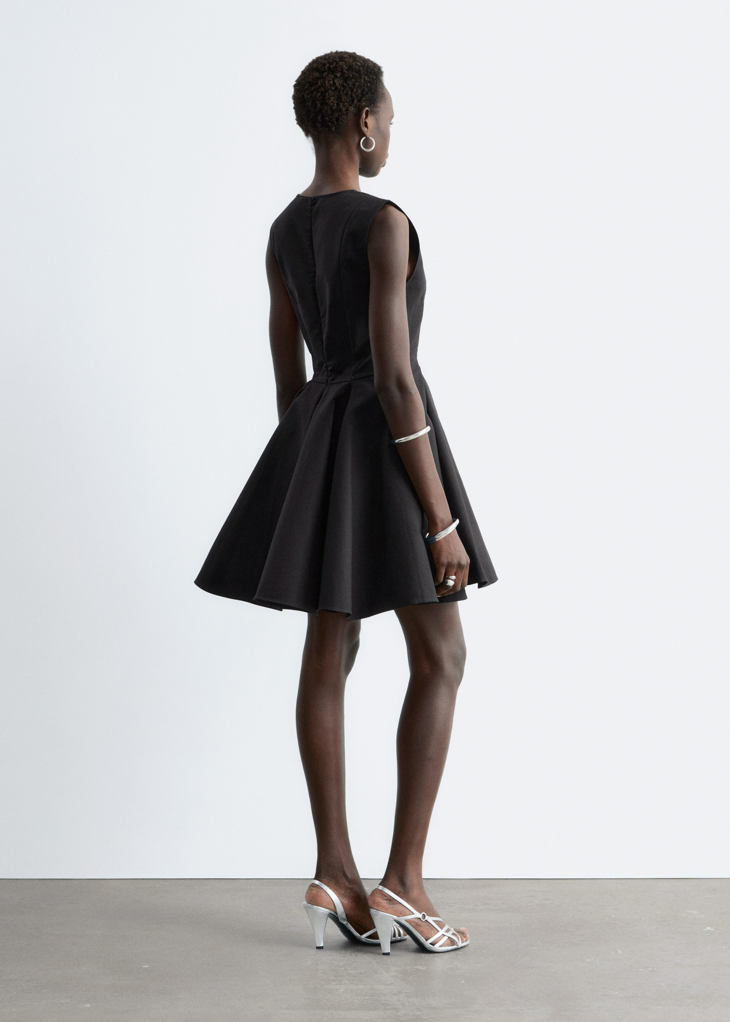 Pleated Mini Dress - Black - Mini Dresses | & Other Stories US