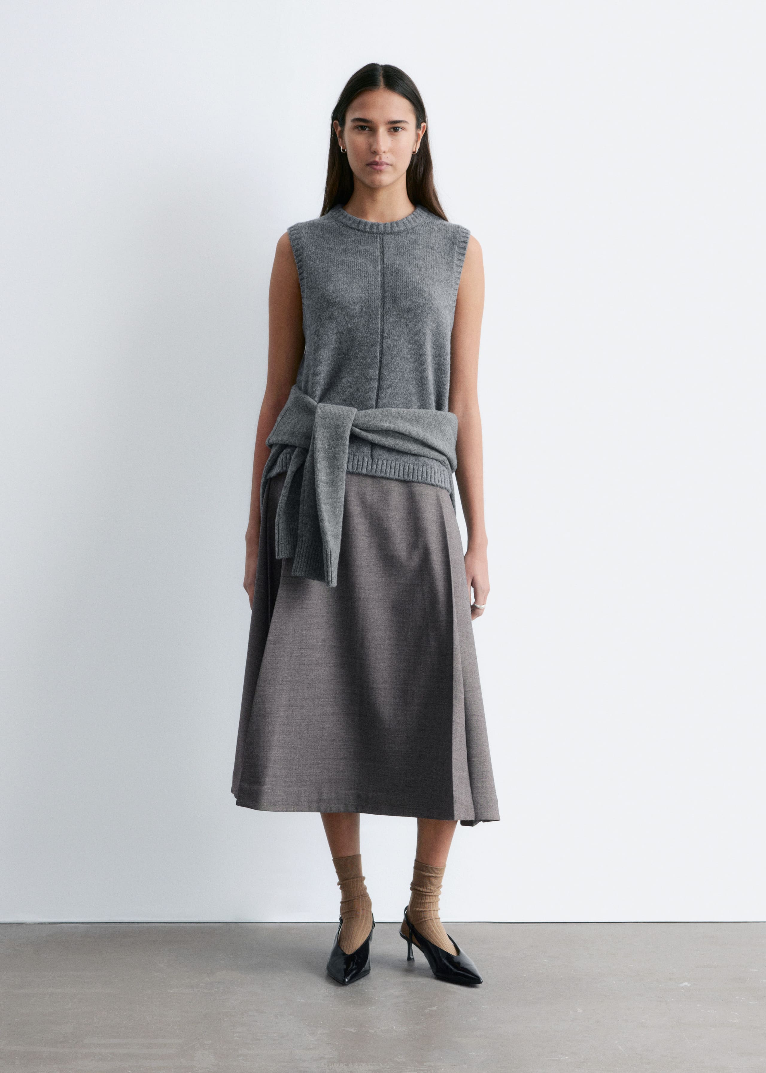 Image of Classic Leather Slingback Pumps