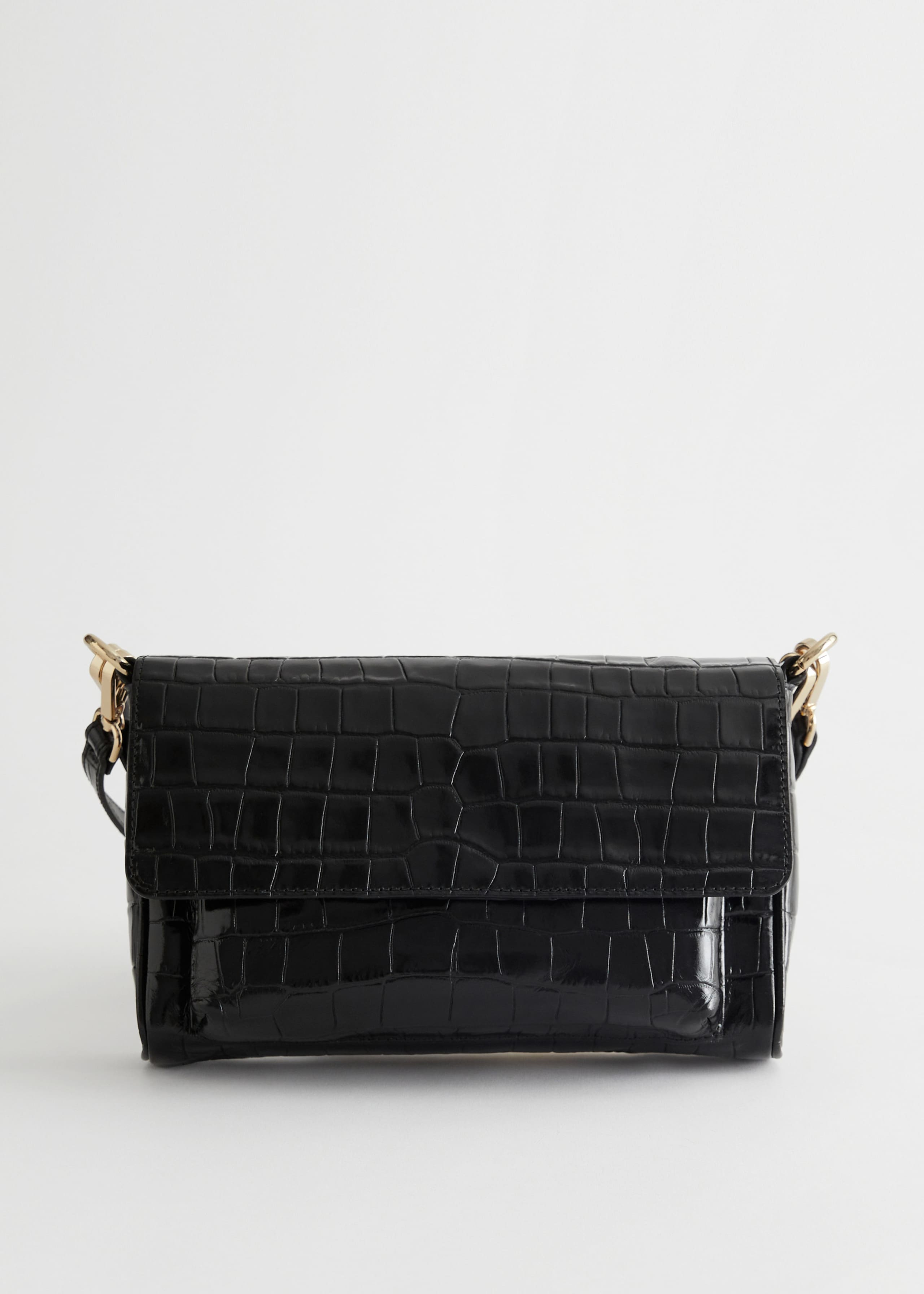 LeatherCrossbodyBag - Black - Natura morta