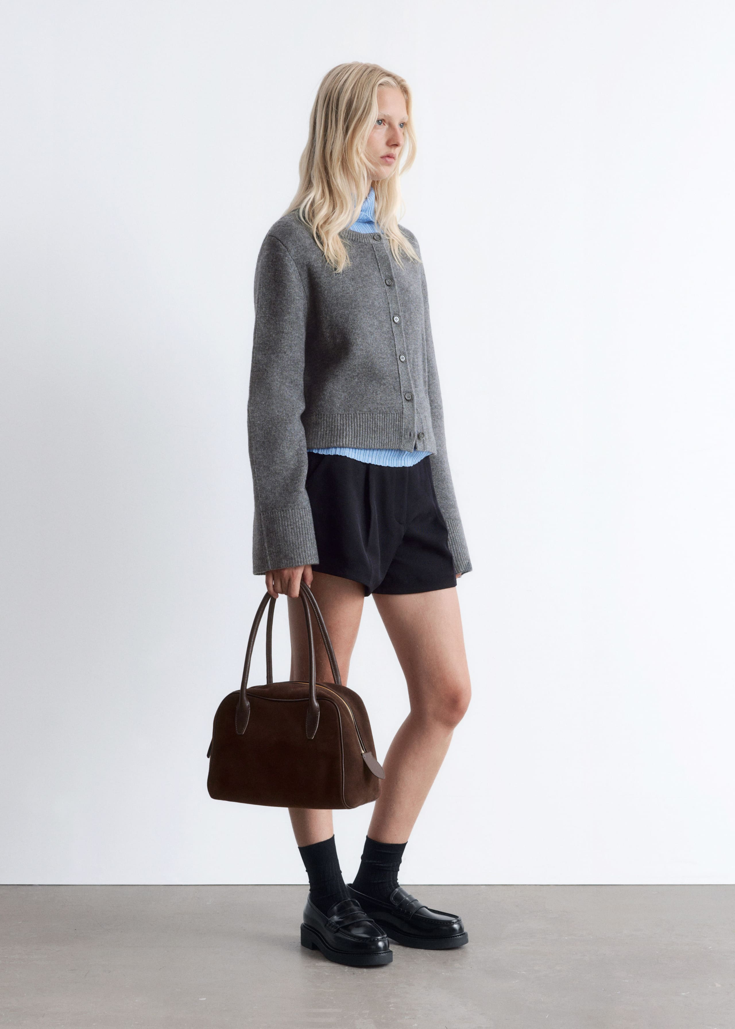 Image of Cropped Boxy Cardigan