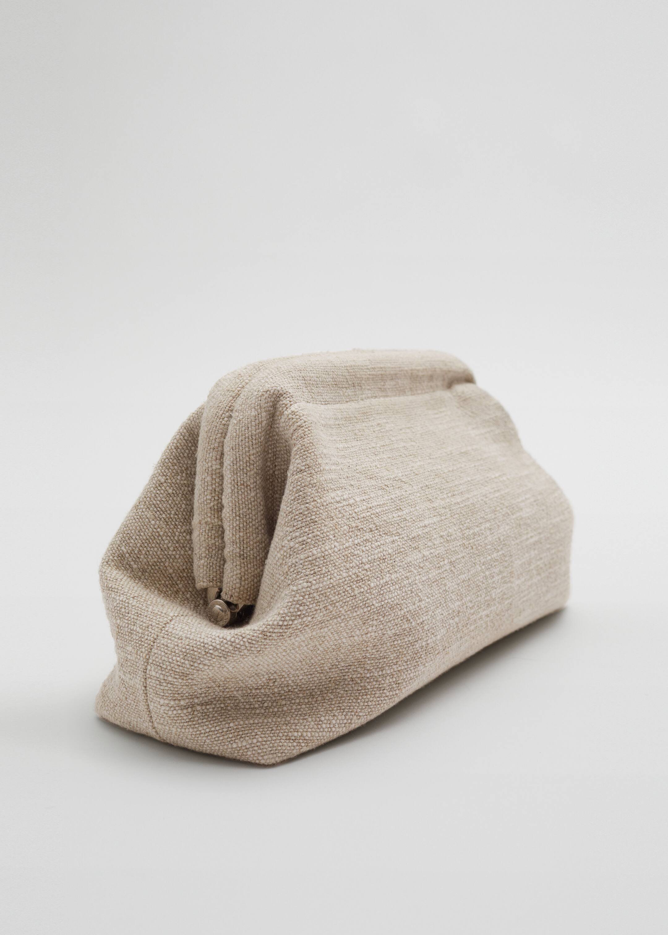 Visa större bild: Clutchväska i linne - Beige - DAM | H&M SE 6