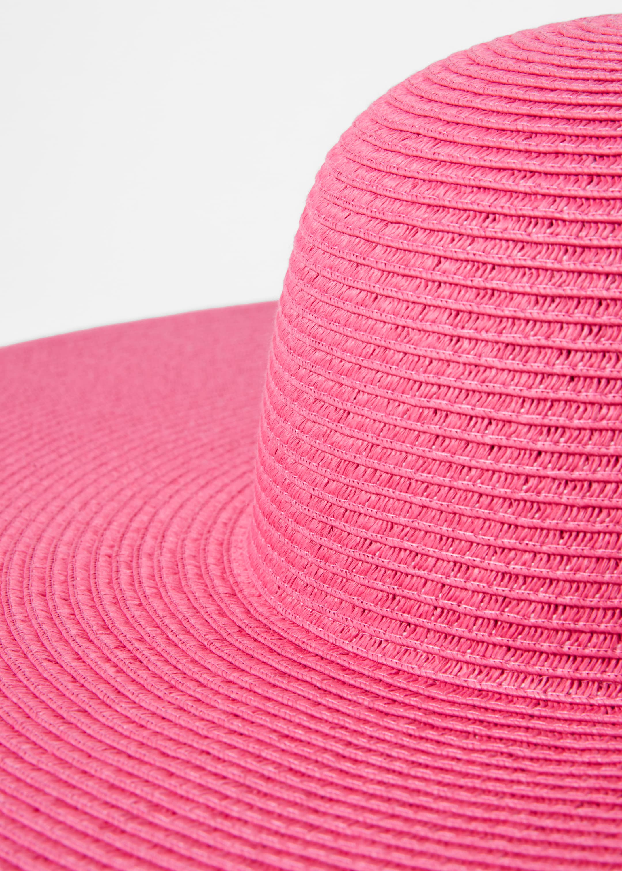 View larger image: Wide-Brim Straw Hat - Cerise Pink - Ladies | H&M GB 2