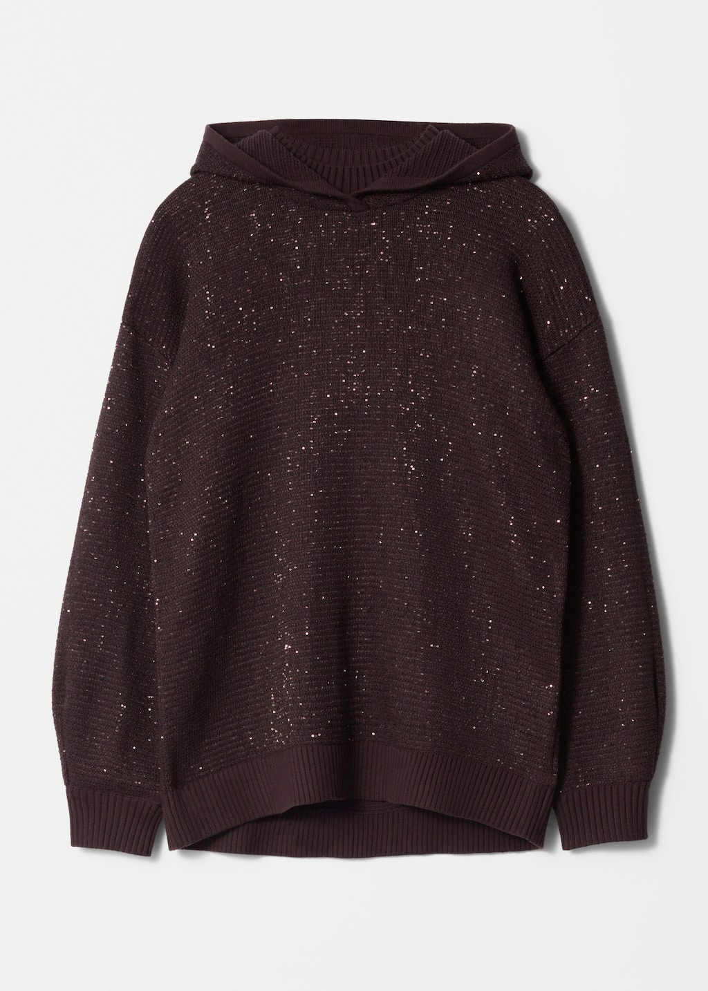 Metallic Knitted Hoodie