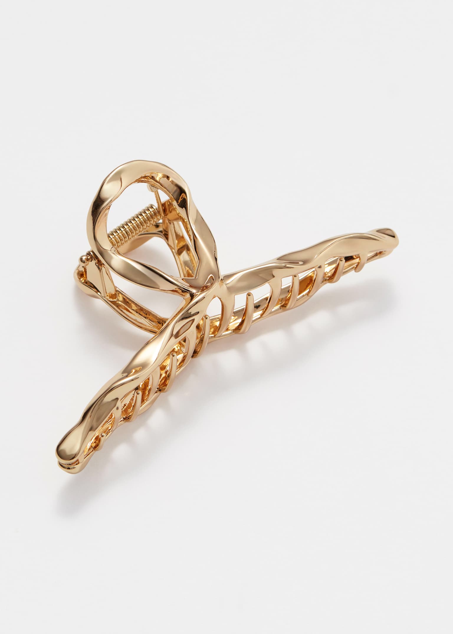 Pinza para el pelo con efecto retorcido - Oro