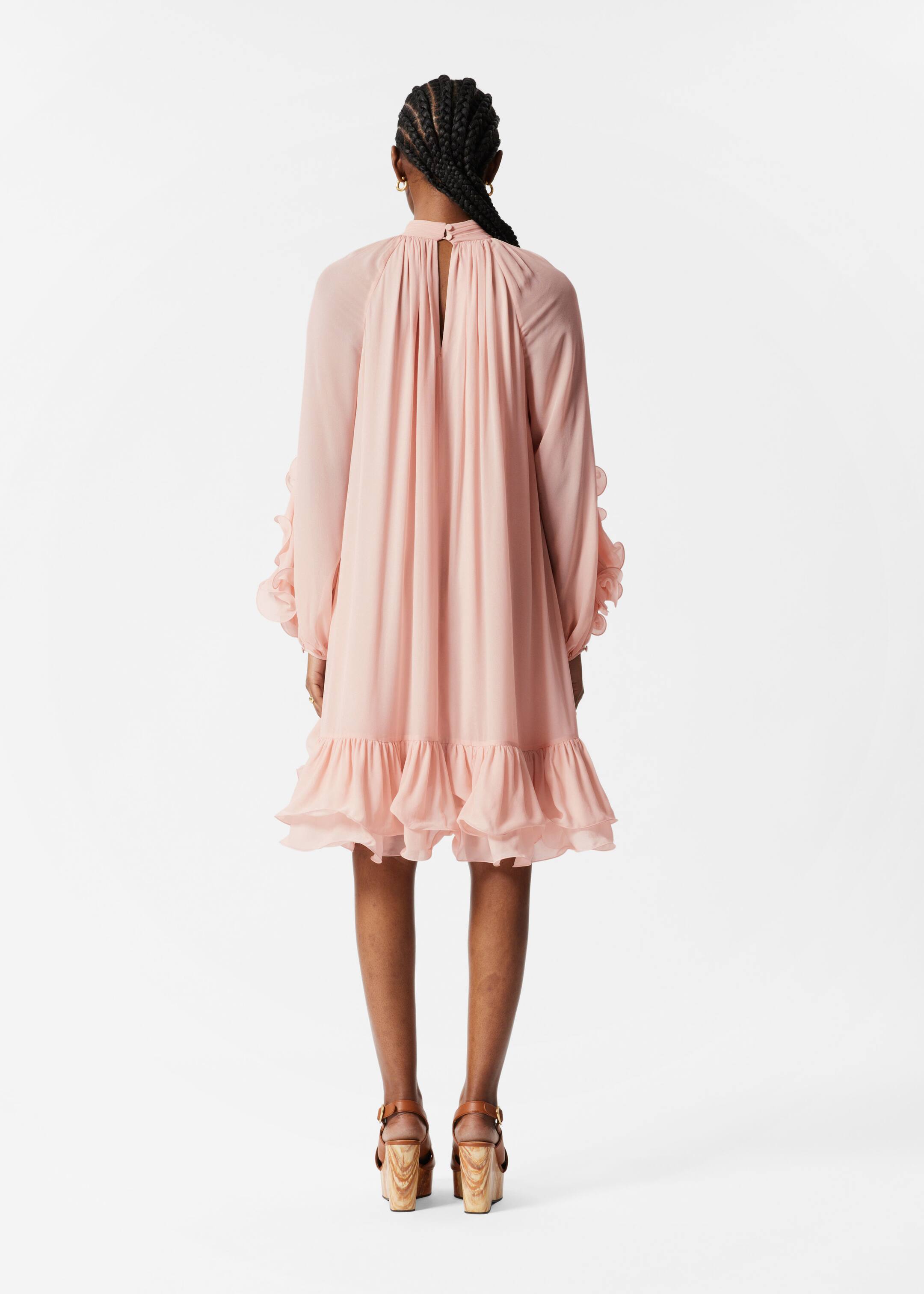 Agrandir l'image: Robe courte à volants - Rose poudré - FEMME | H&M FR 4
