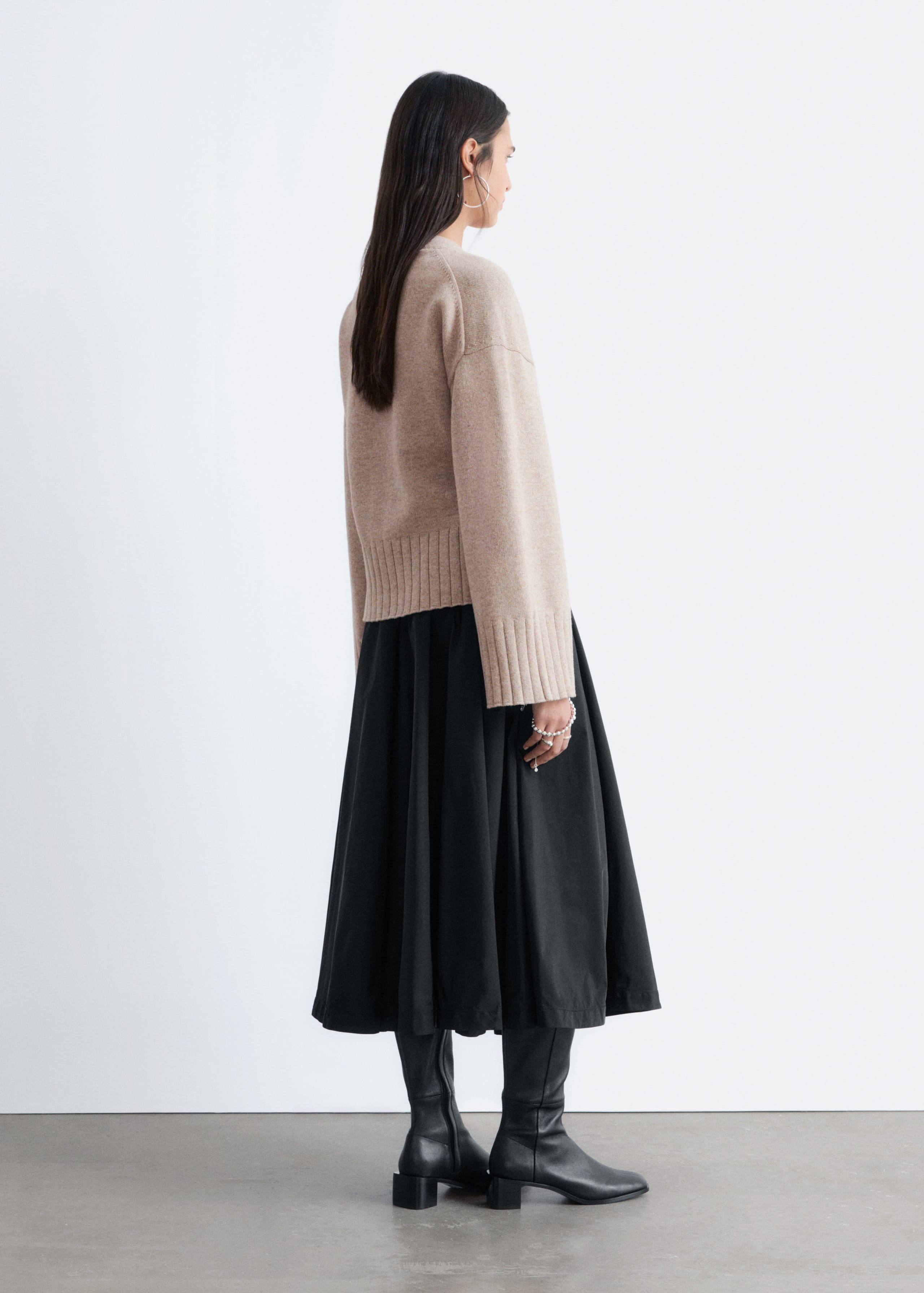 Image of Tapered Knit Cardigan