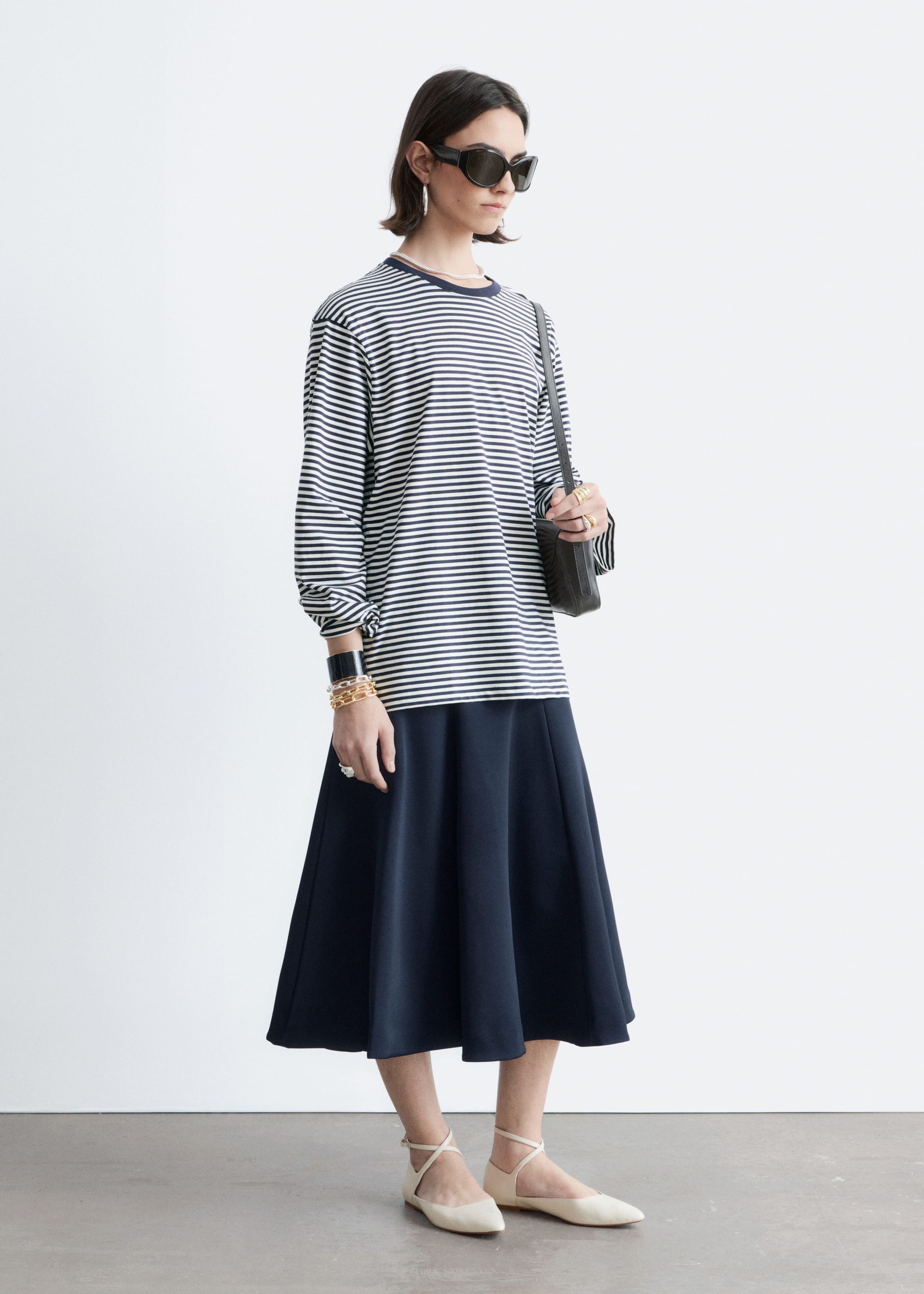 Image of Maglia in jersey a maniche lunghe