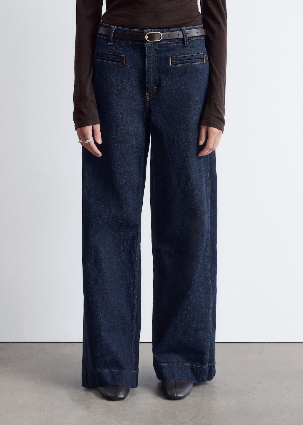 Image of Regular Wide-Leg Jeans