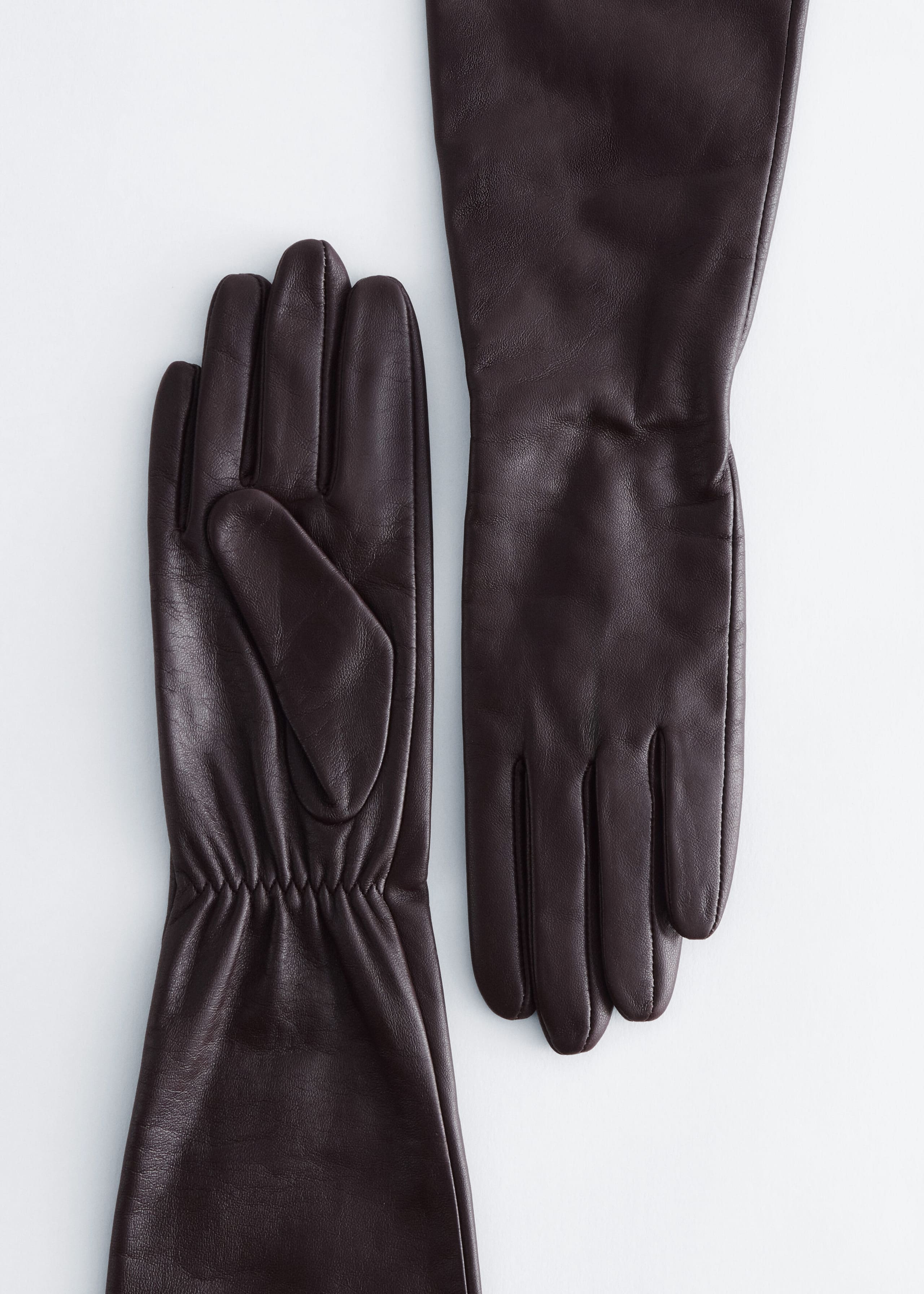 Long Leather Gloves - {{variantName}} - Descriptive Detail