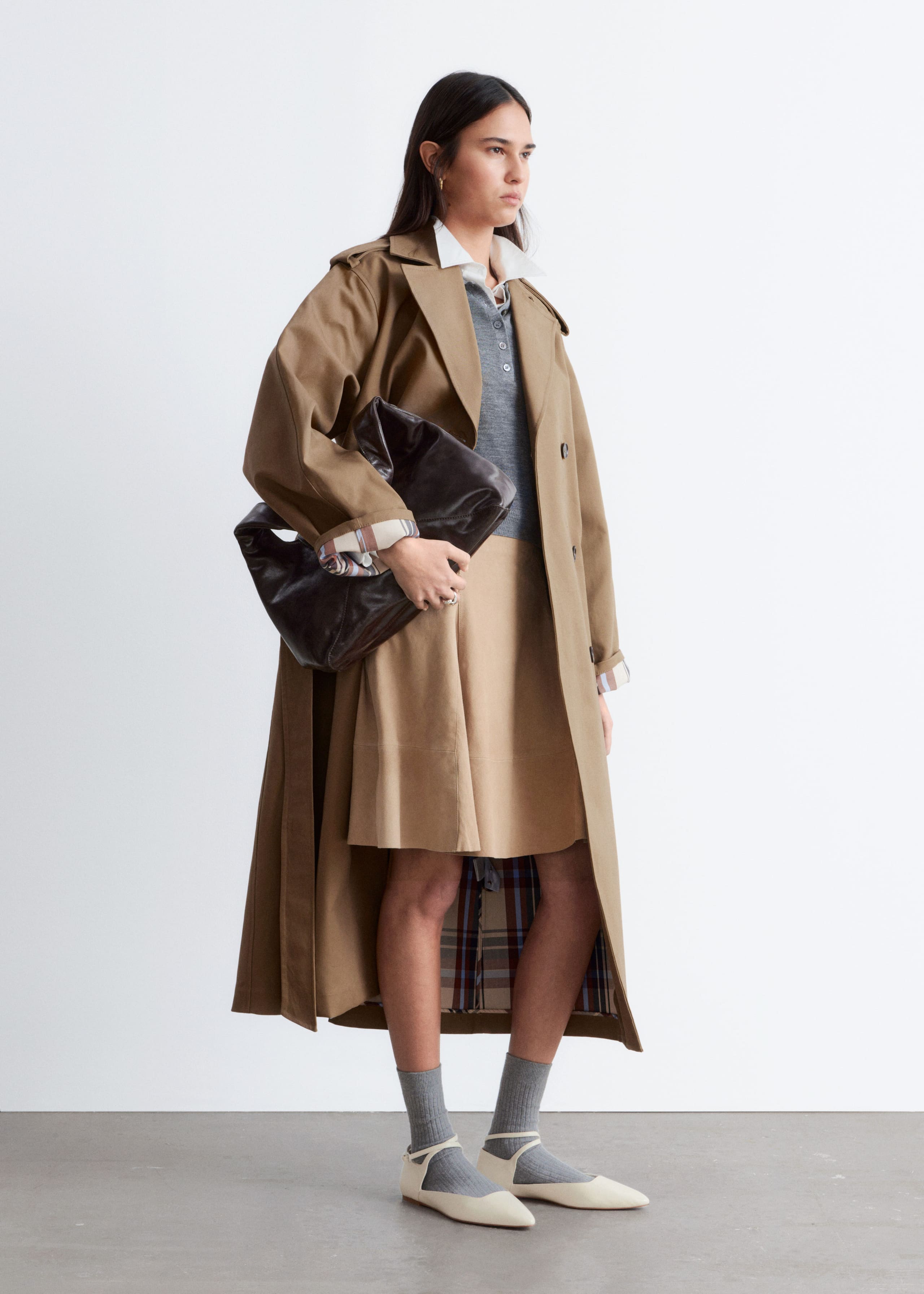 Image of Belted Trench Coat