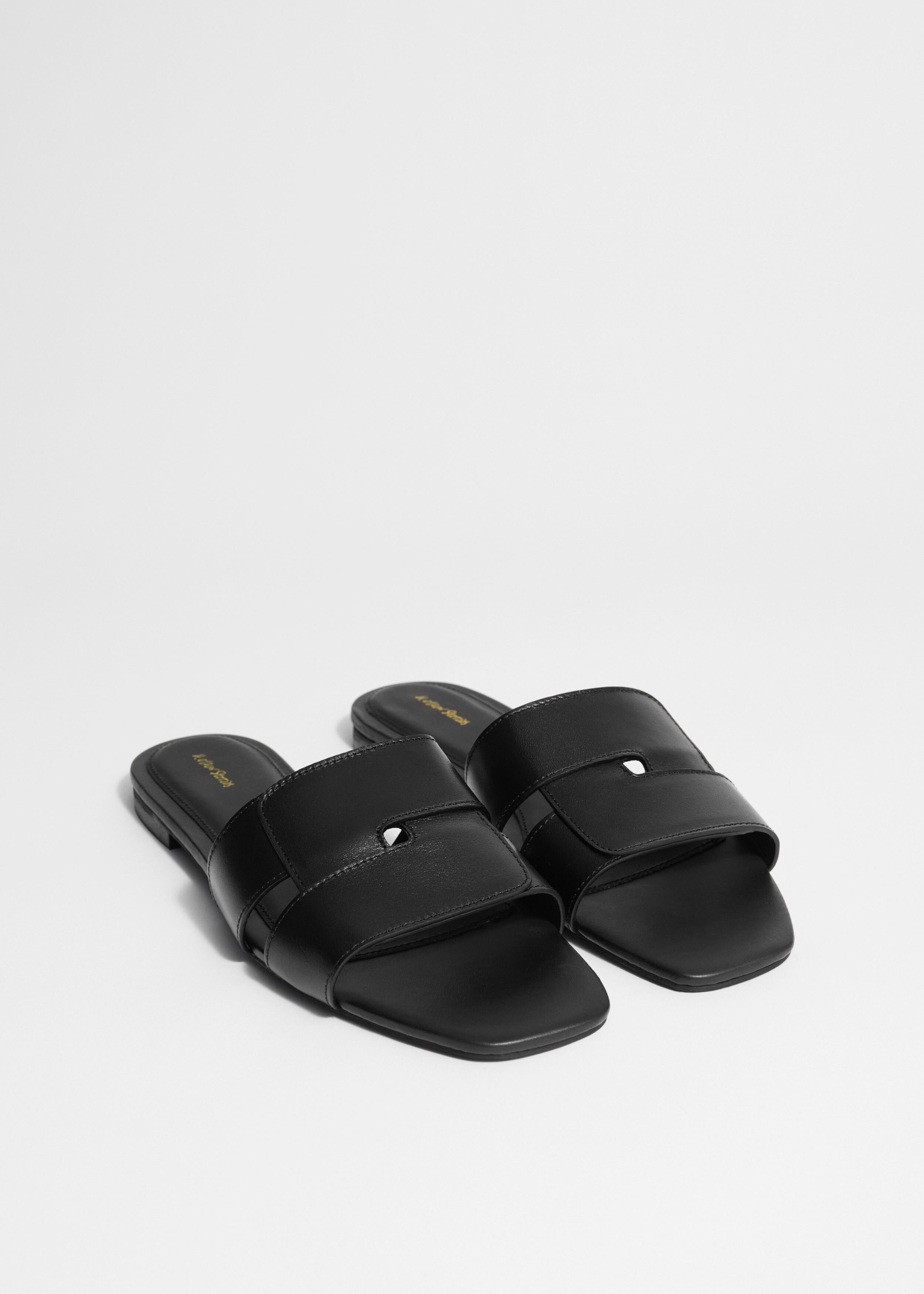 Leather Slides - Black - Shoes - & Other Stories GB