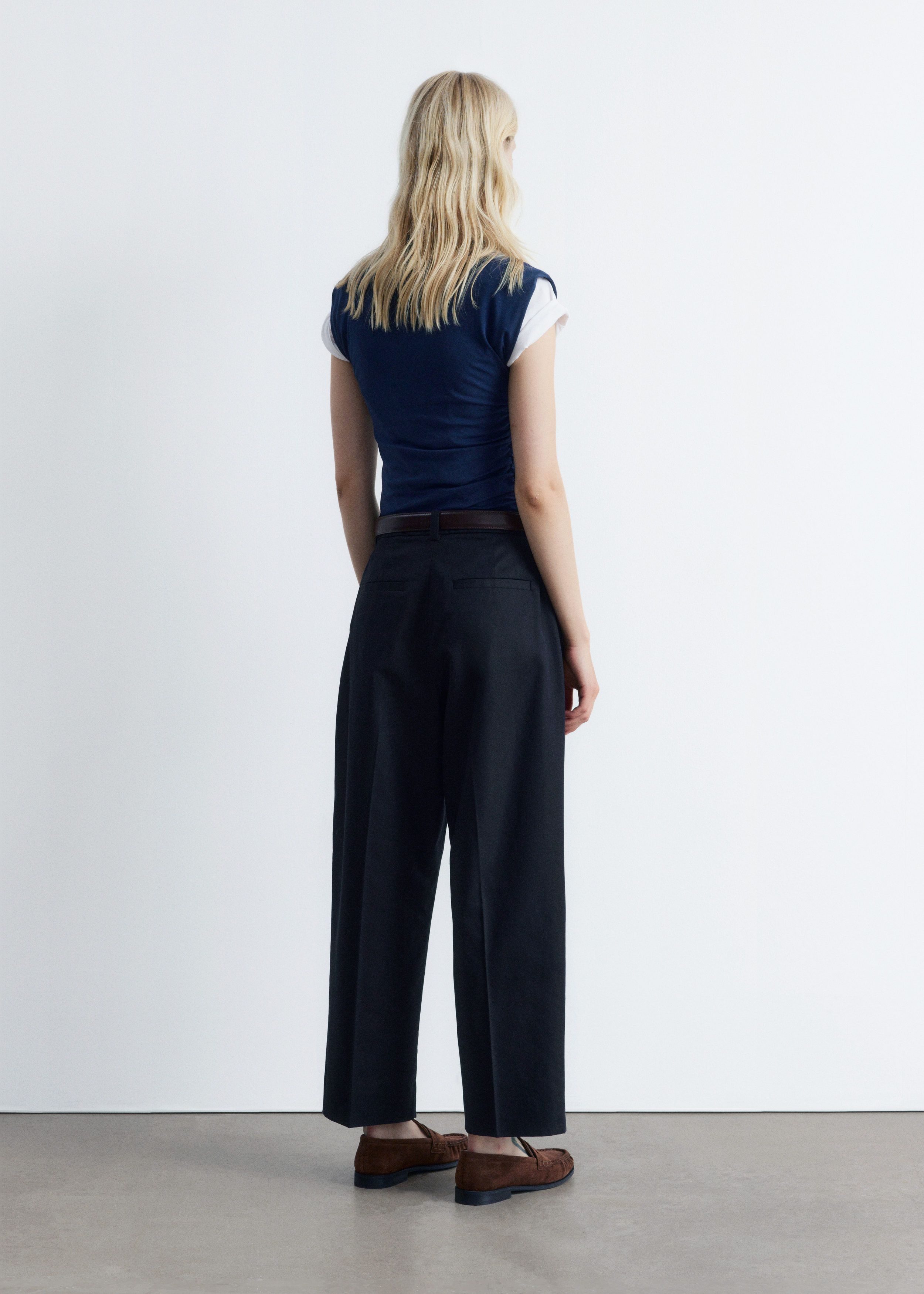 Tapered Press-Crease Trousers - Black - & Other Stories US