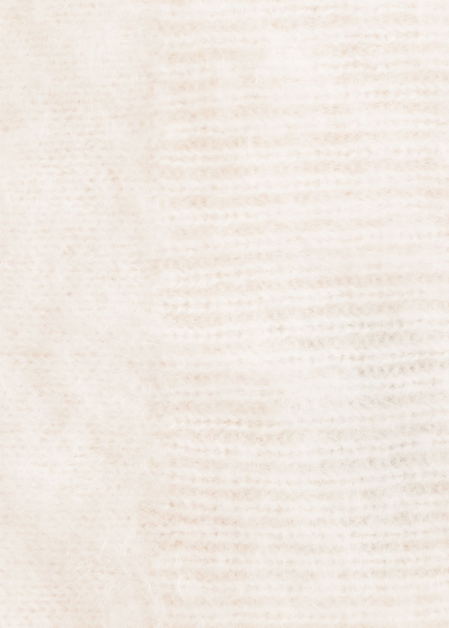 Brushed Cashmere Balaclava - Cream/Brown - 3