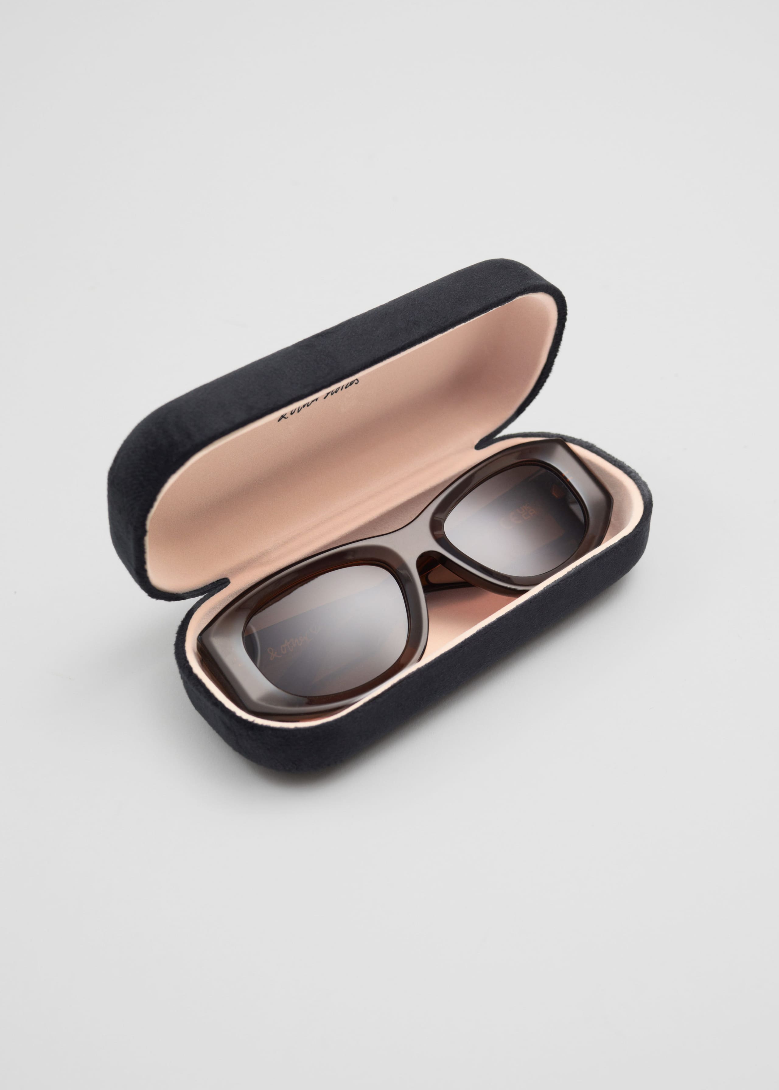 SportySilhouetteAcetateSunglasses - Black - Natura morta