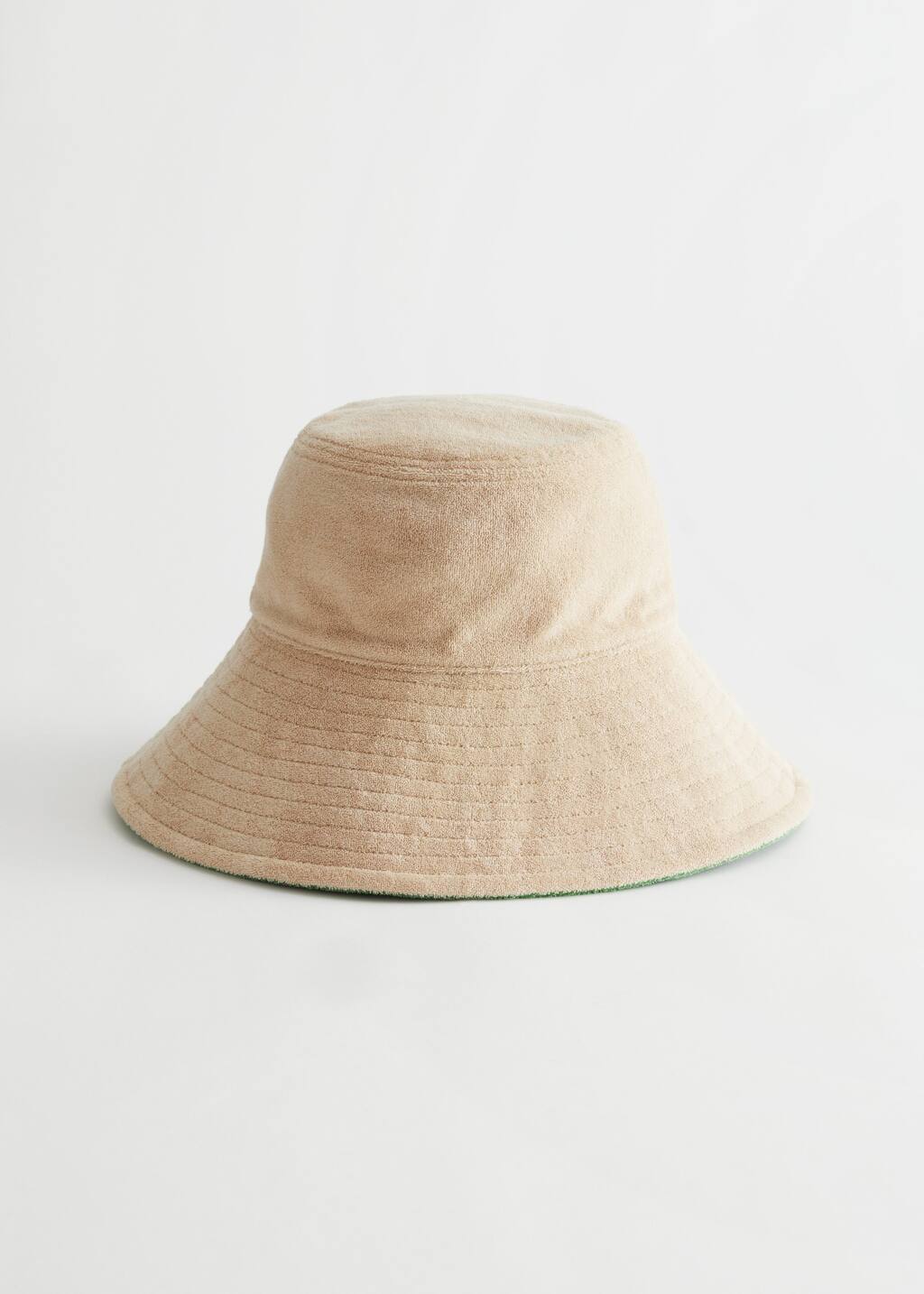 Reversible Bucket Hat - Beige and Green - Bodegón