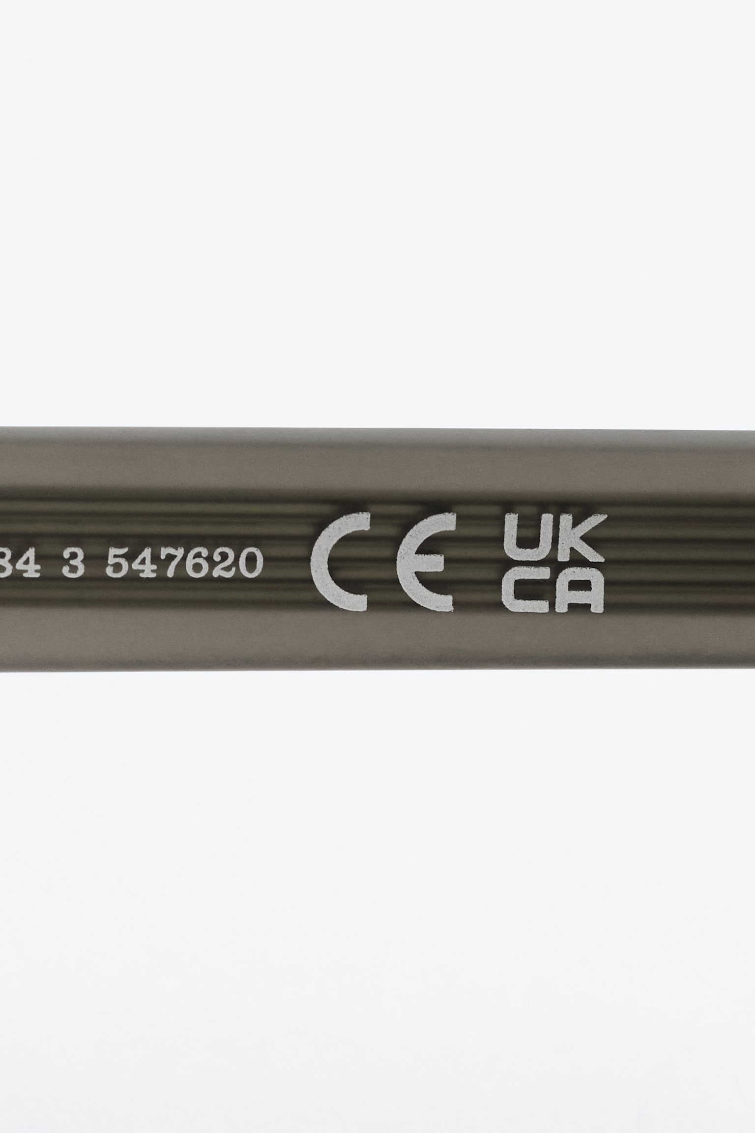 Skulpturerede ovale solbriller - Grå/Sort - 6