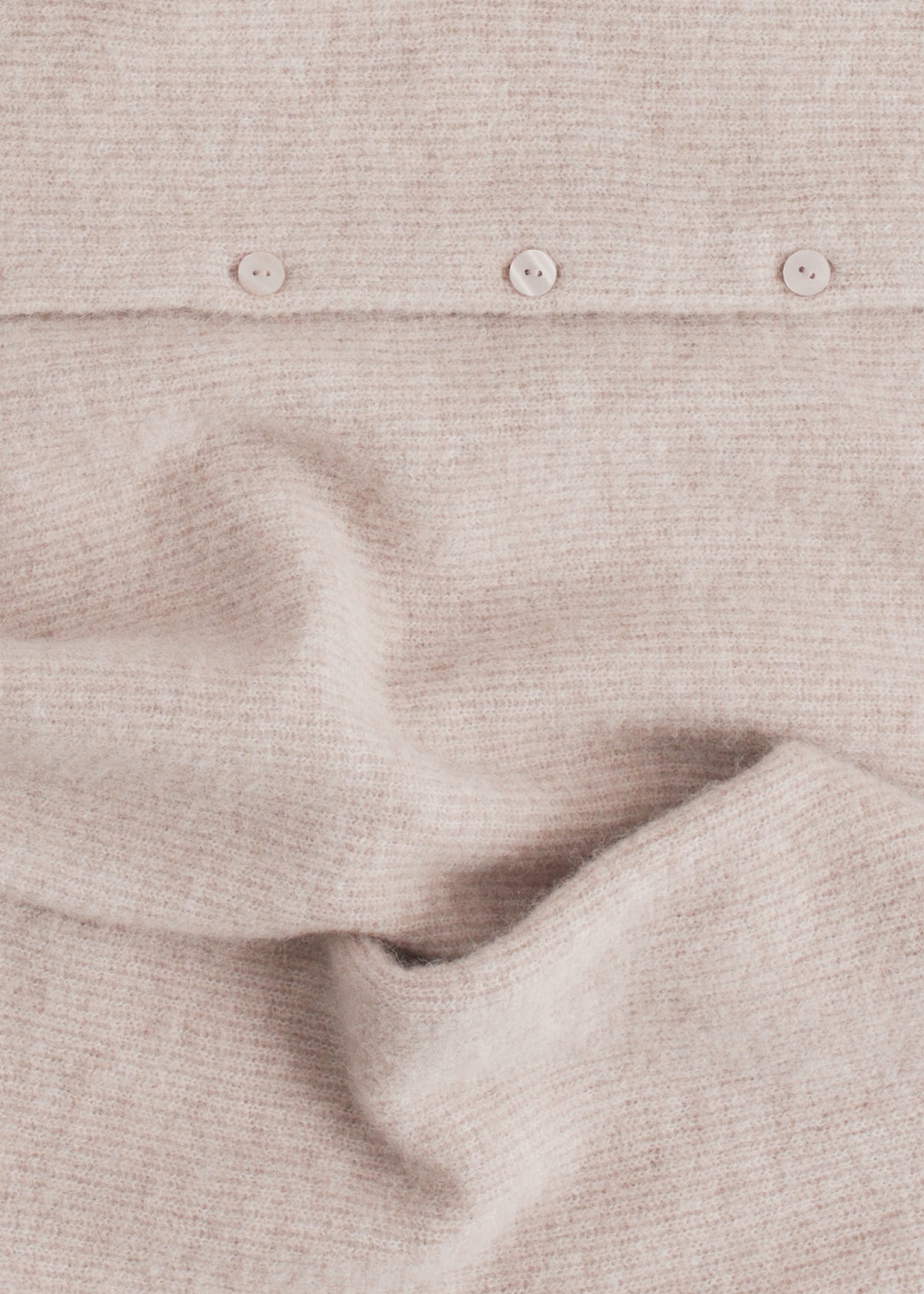 Alpaca-Blend Knitted Cardigan - Mole/Grey/Burgundy Melange/Taupe Brown/White/Dusty Pink - 8