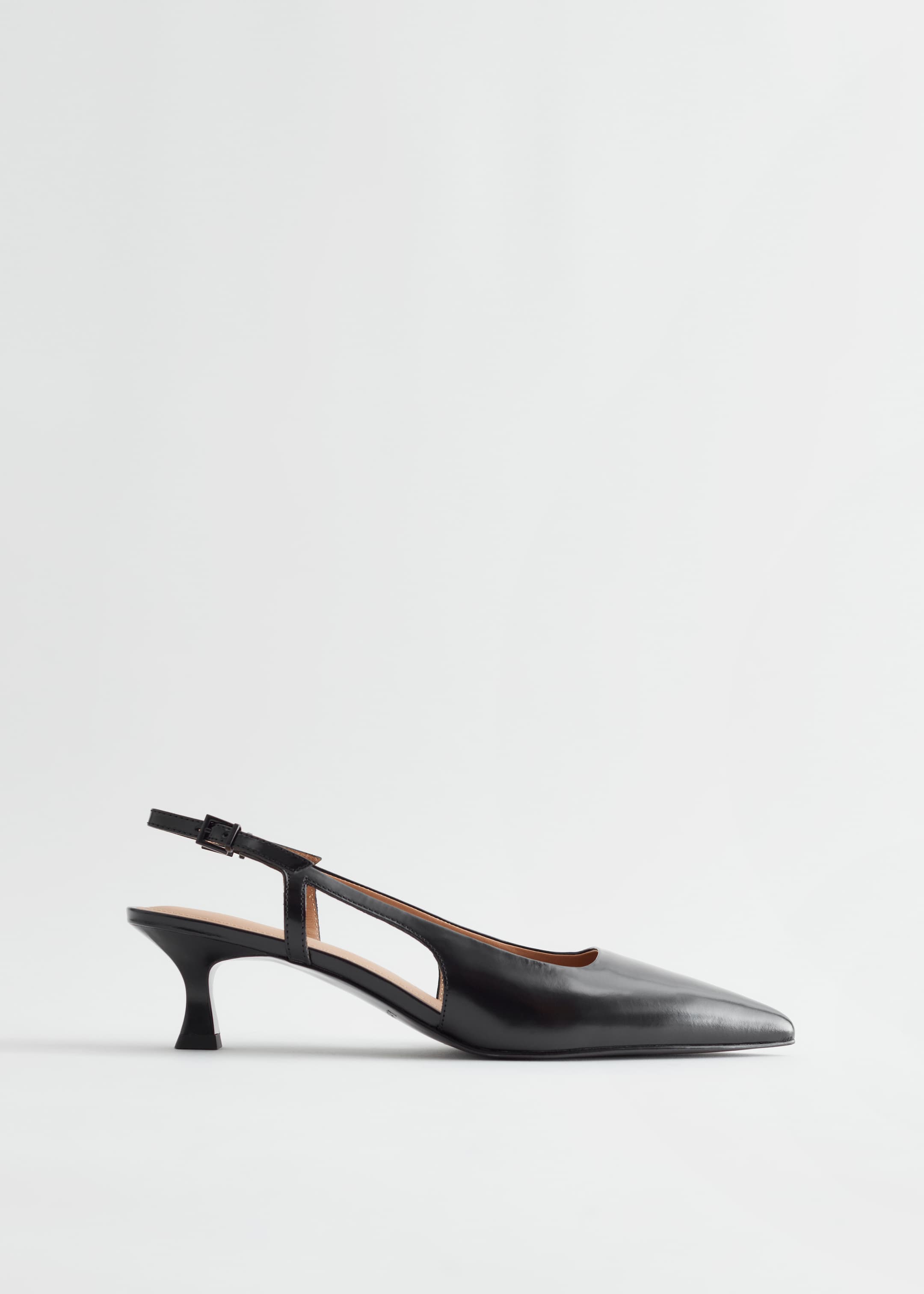 Agrandir l'image: Escarpins en cuir à bride arrière - Noir - FEMME | H&M CH 1