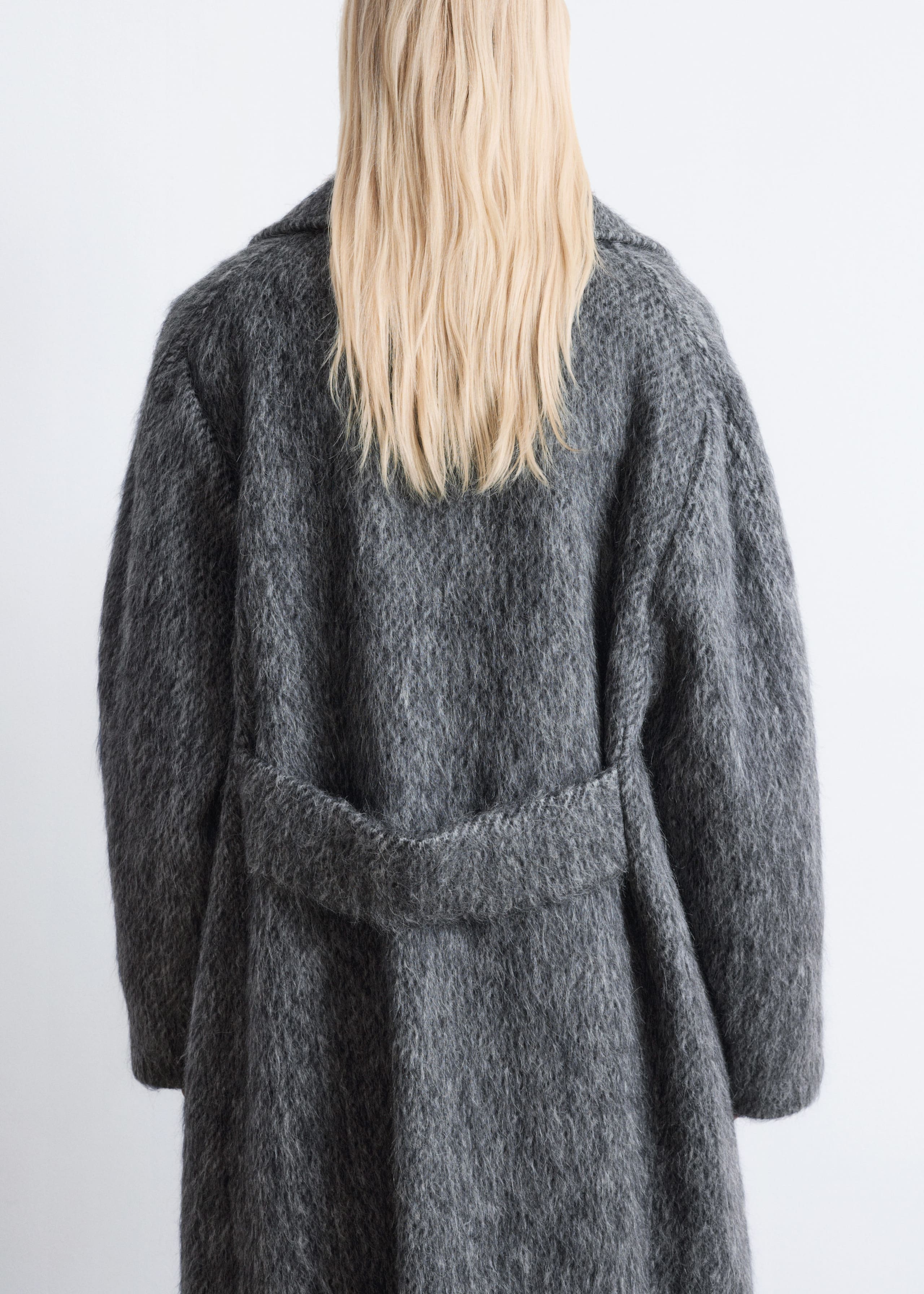 Image of Mantel aus gebürsteter Wollmischung