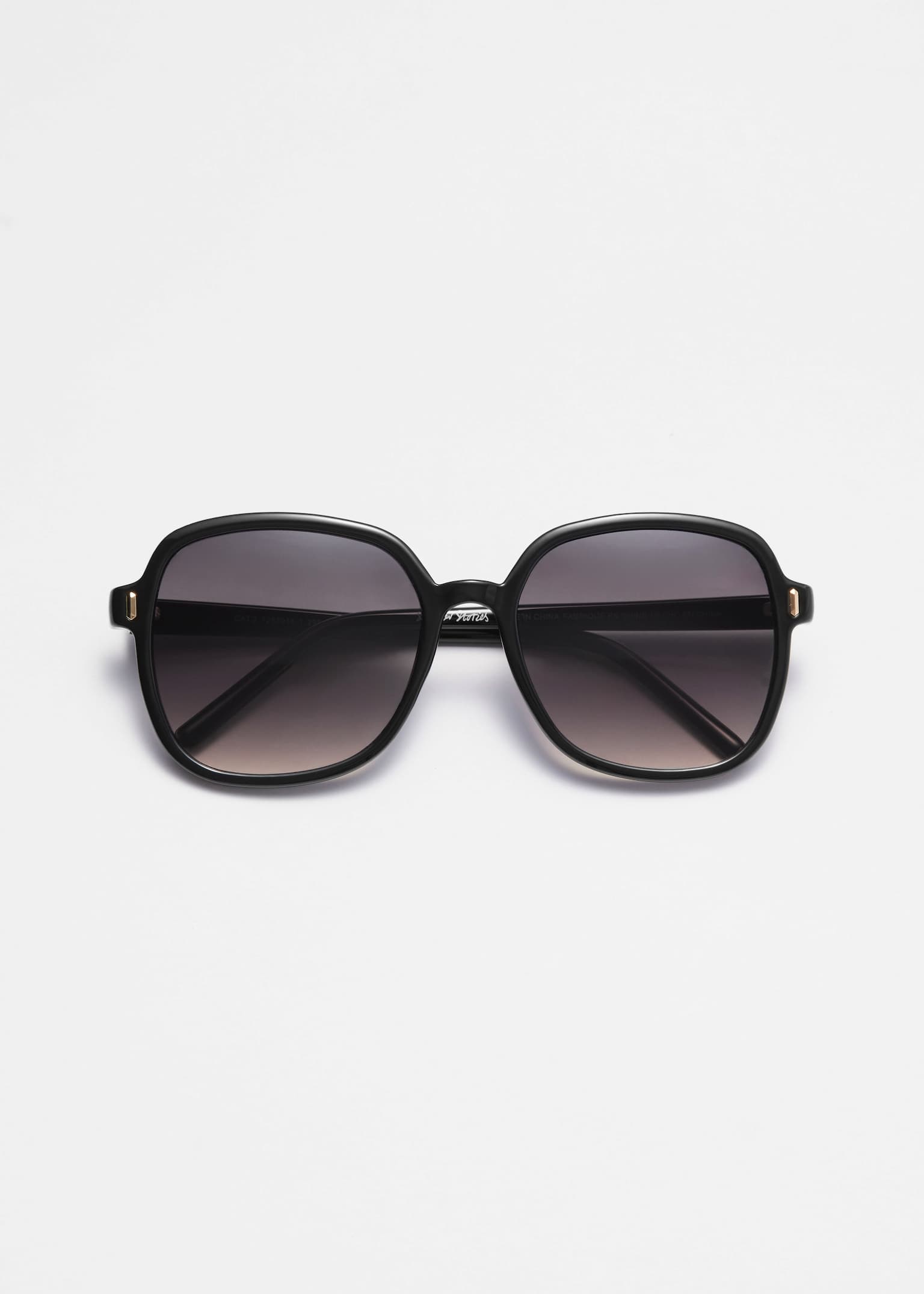 Nadrozmerné okuliare so štíhlym rámom - Čierna/Korytnačina/Ružová