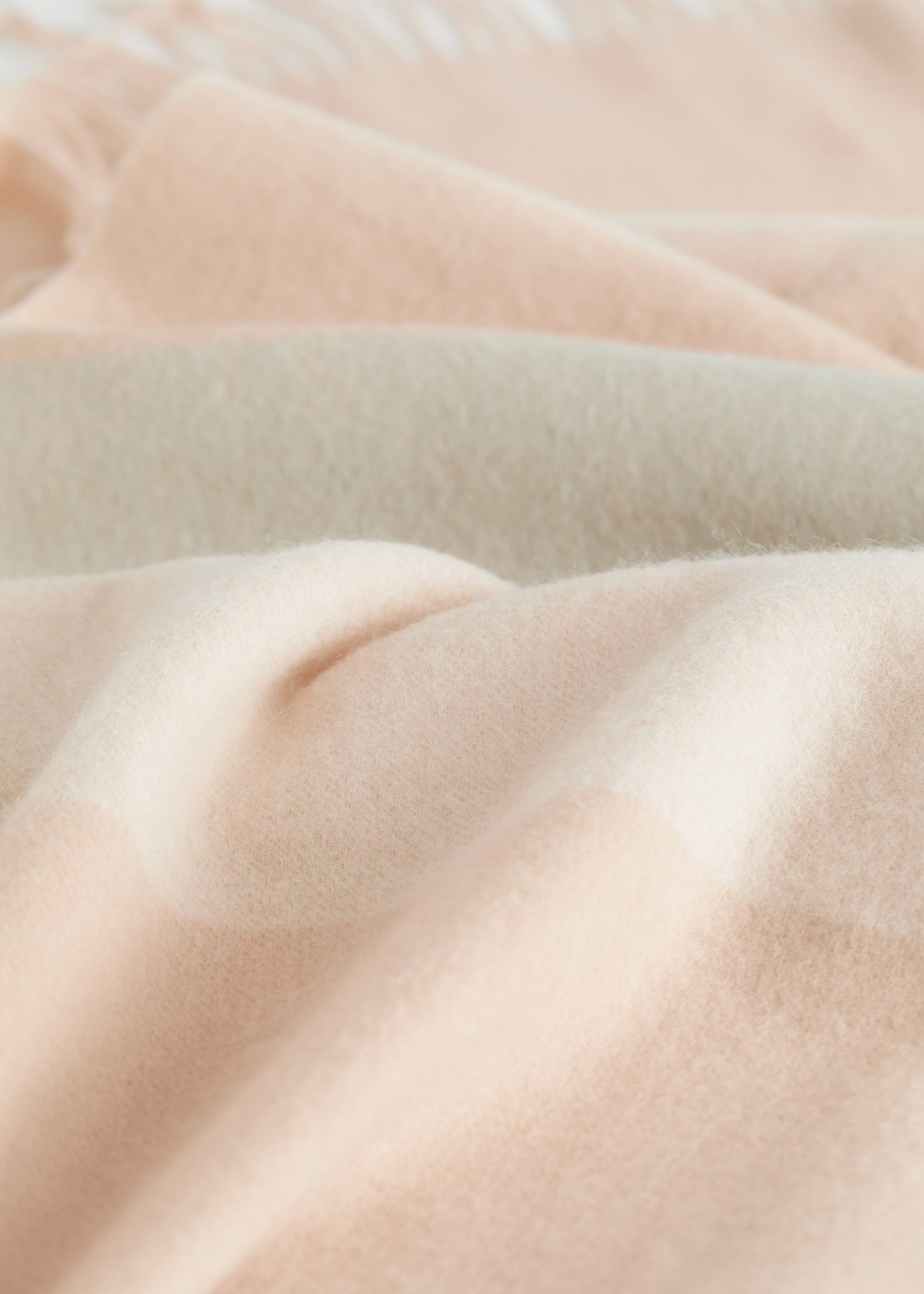 Fringed Wool Blanket Scarf - {{variantName}} - Descriptive Detail