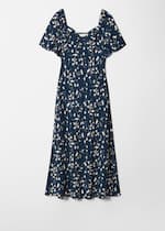 Navy/White Floral