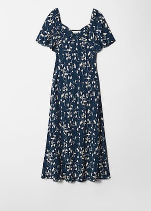 Navy/White Floral
