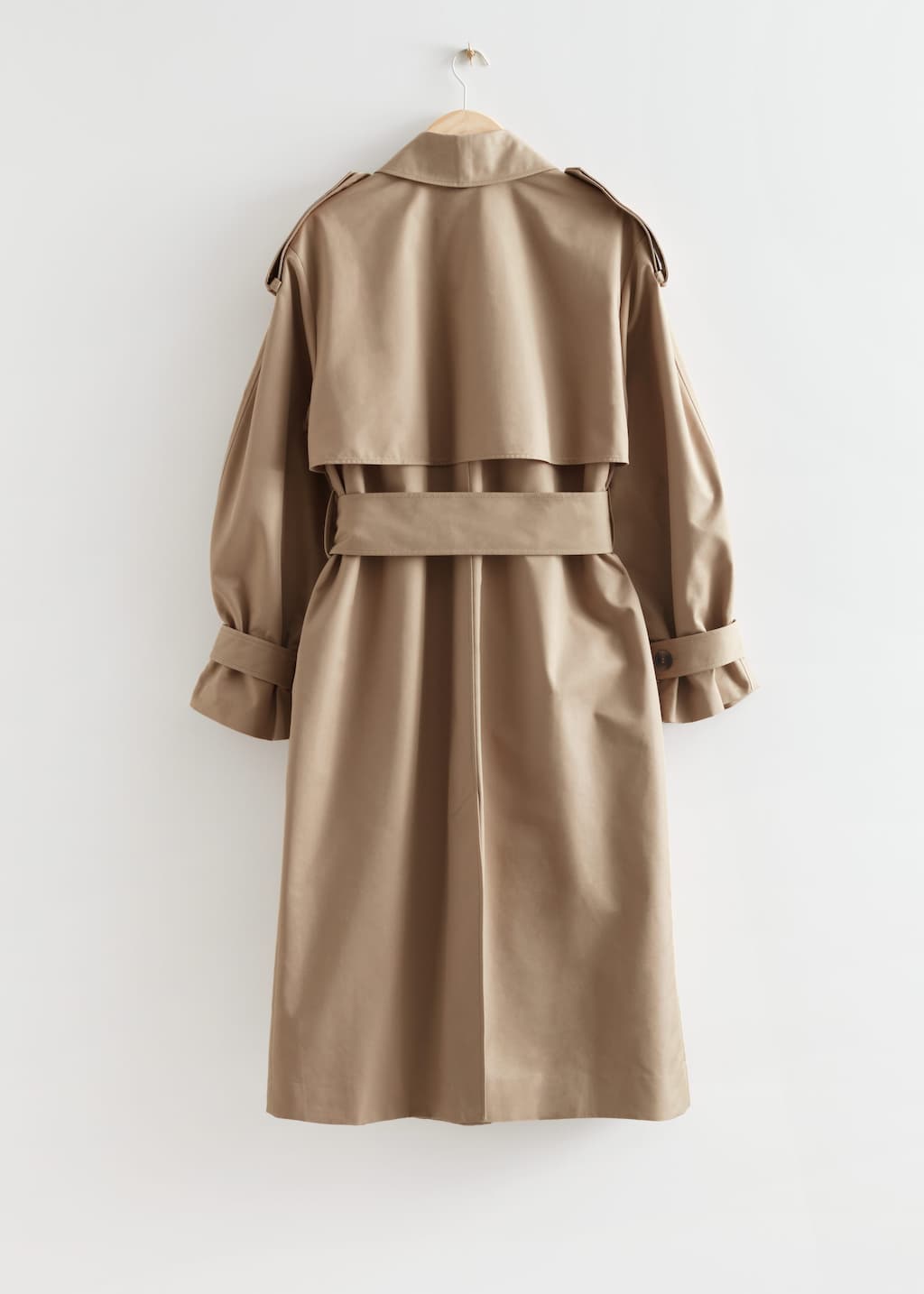 Wide Belt Trench Coat - Beige - Still Life