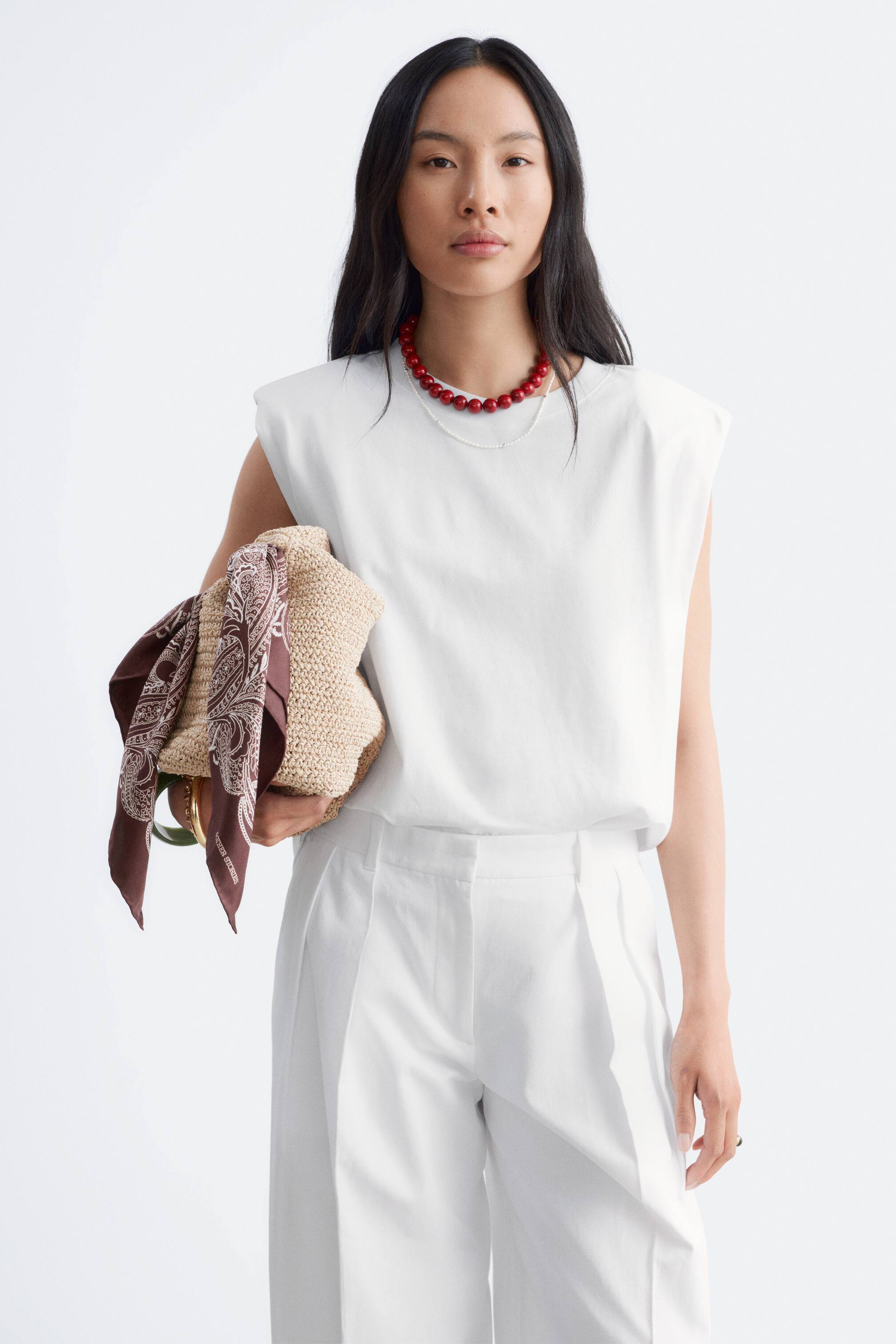 Grotere afbeelding bekijken: Mouwloze top - Wit - DAMES | H&M NL 1