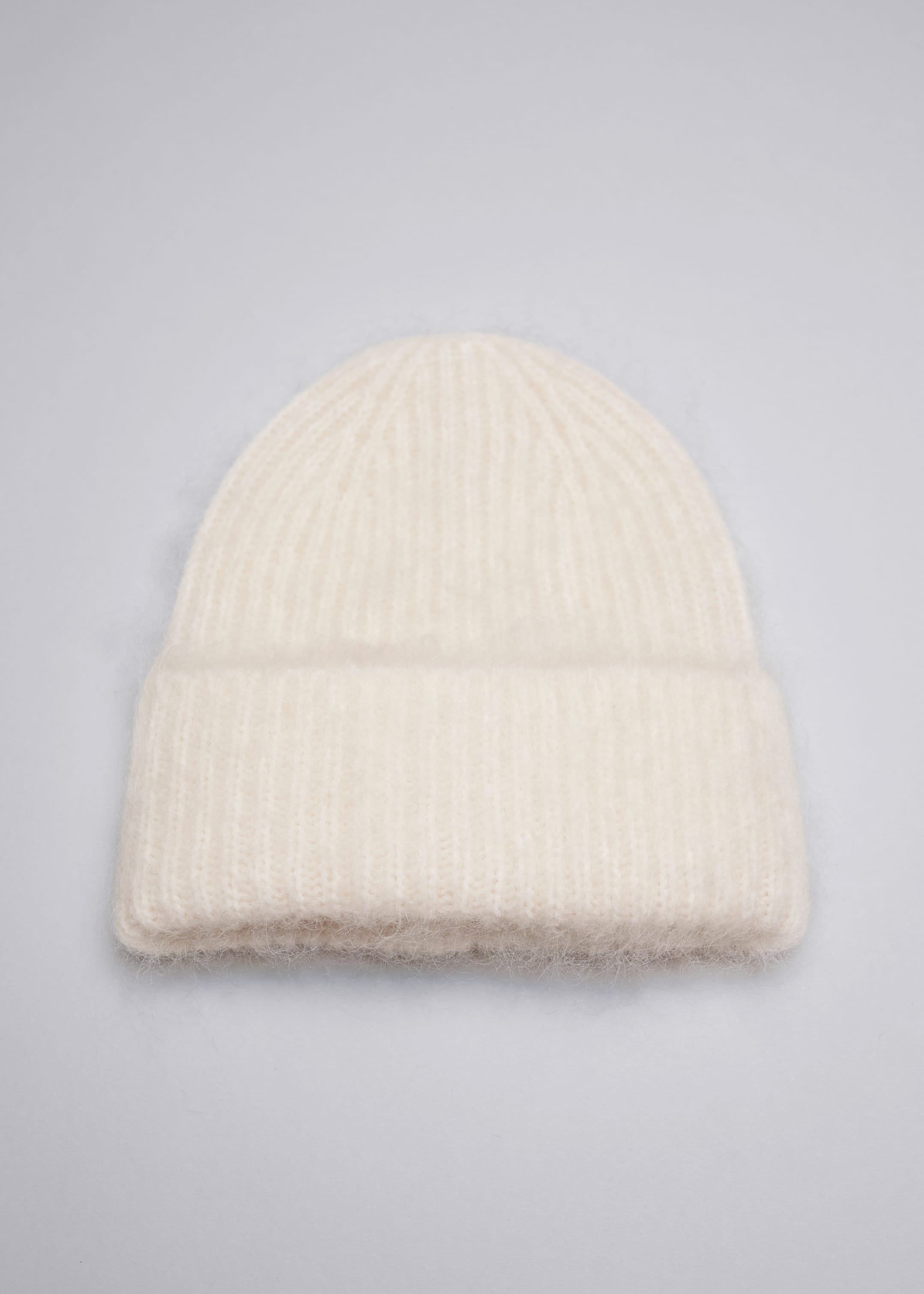 Ingrandisci l'immagine: Brushed Mohair-Blend Beanie - Cream - DONNA | H&M CH 1