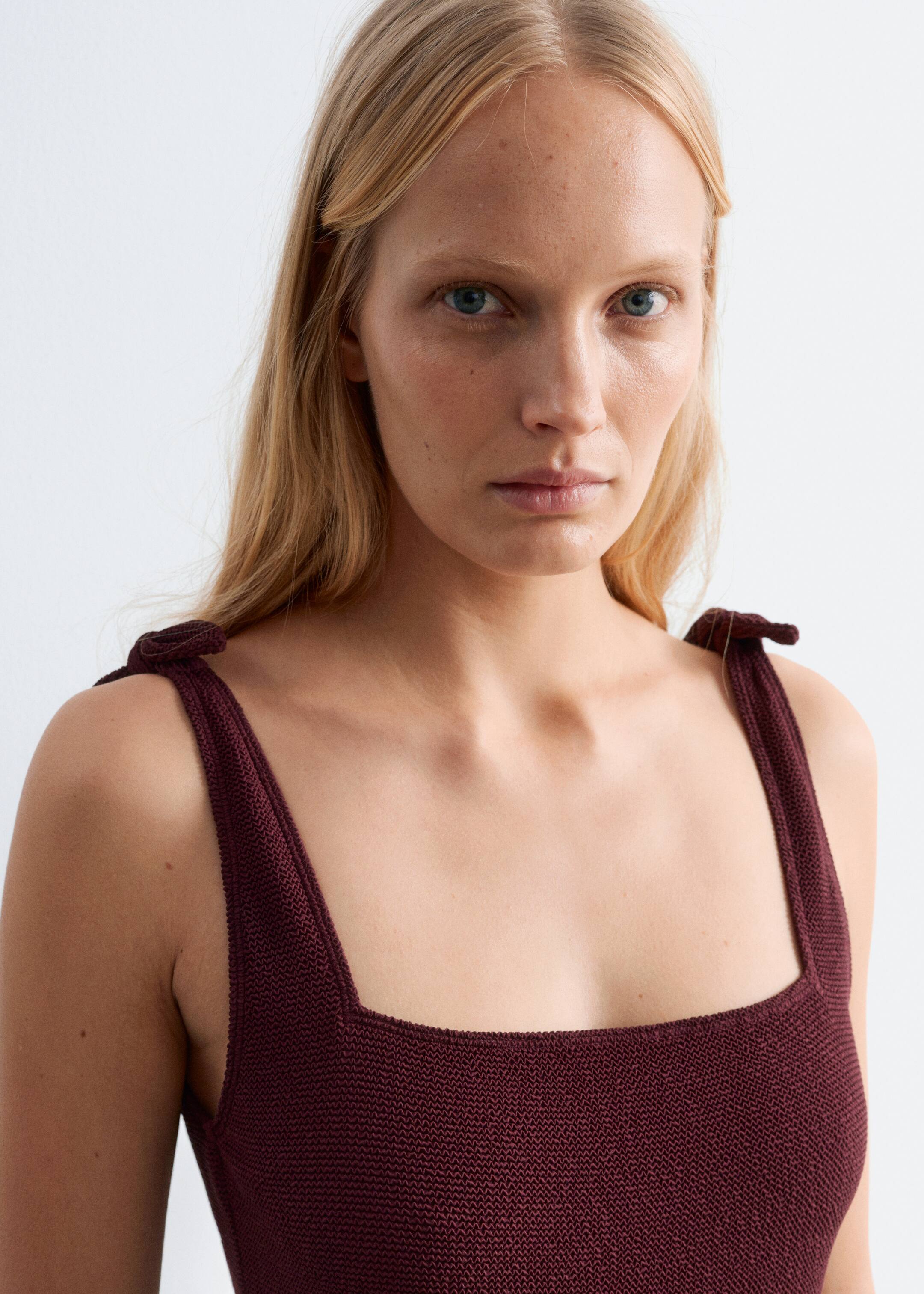 Grösseres Bild ansehen: Badeanzug mit Schleife - Weinrot - DAMEN | H&M CH 2