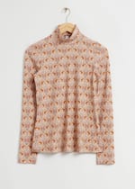 Beige Butterfly Print