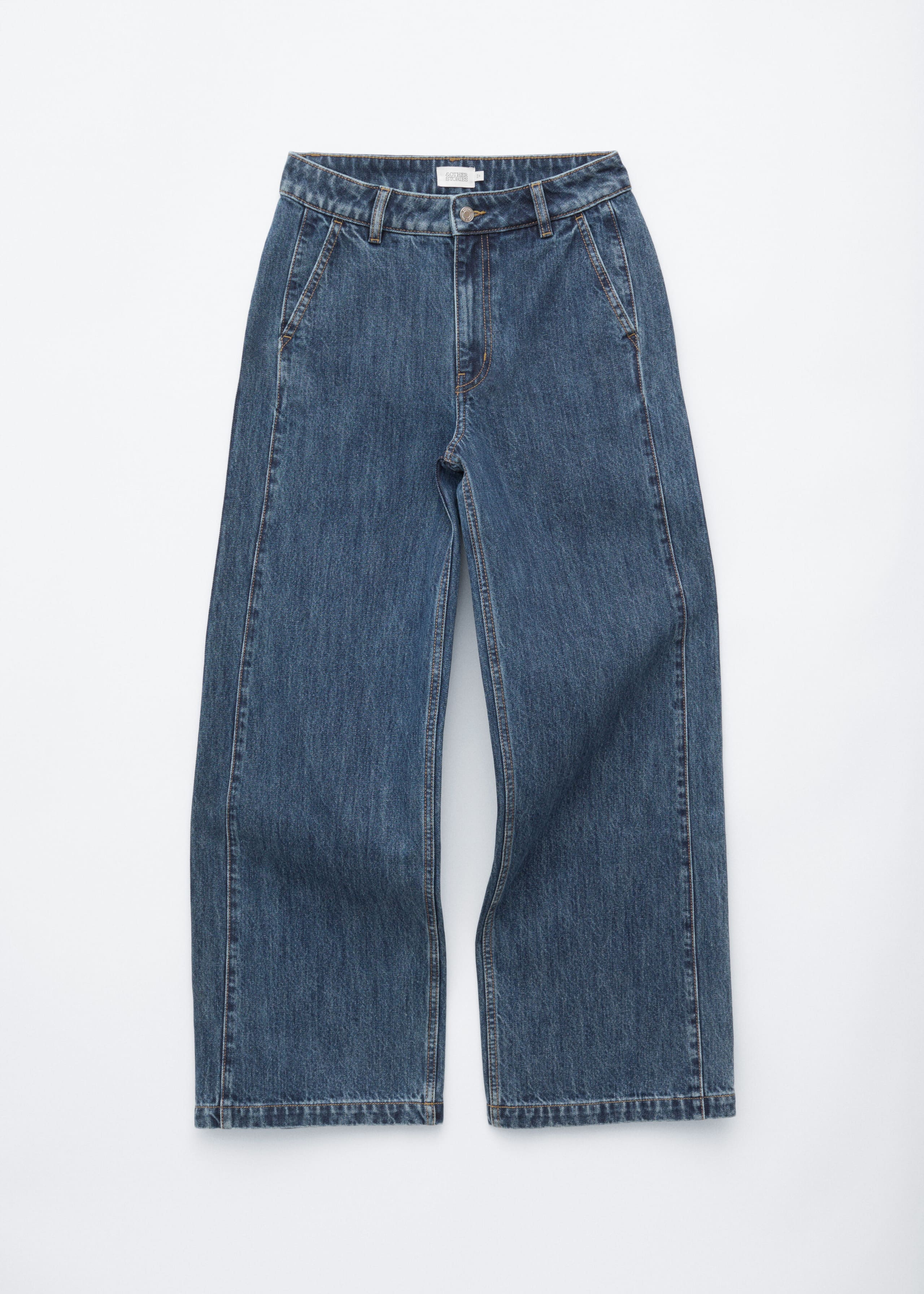 Wide-Leg Jeans - Mid Blue - Still Life