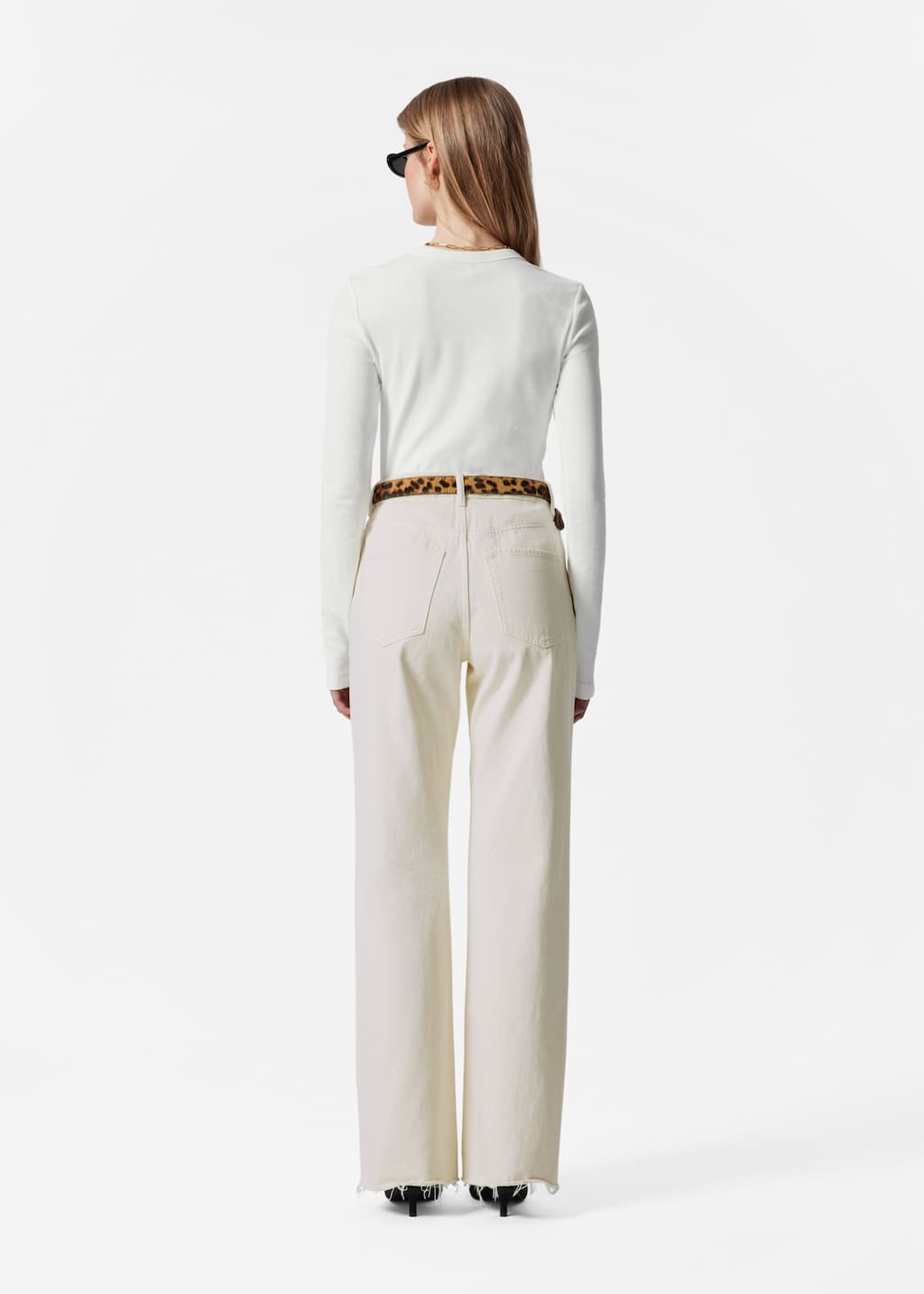 Haut côtelé - Blanc - Lookbook