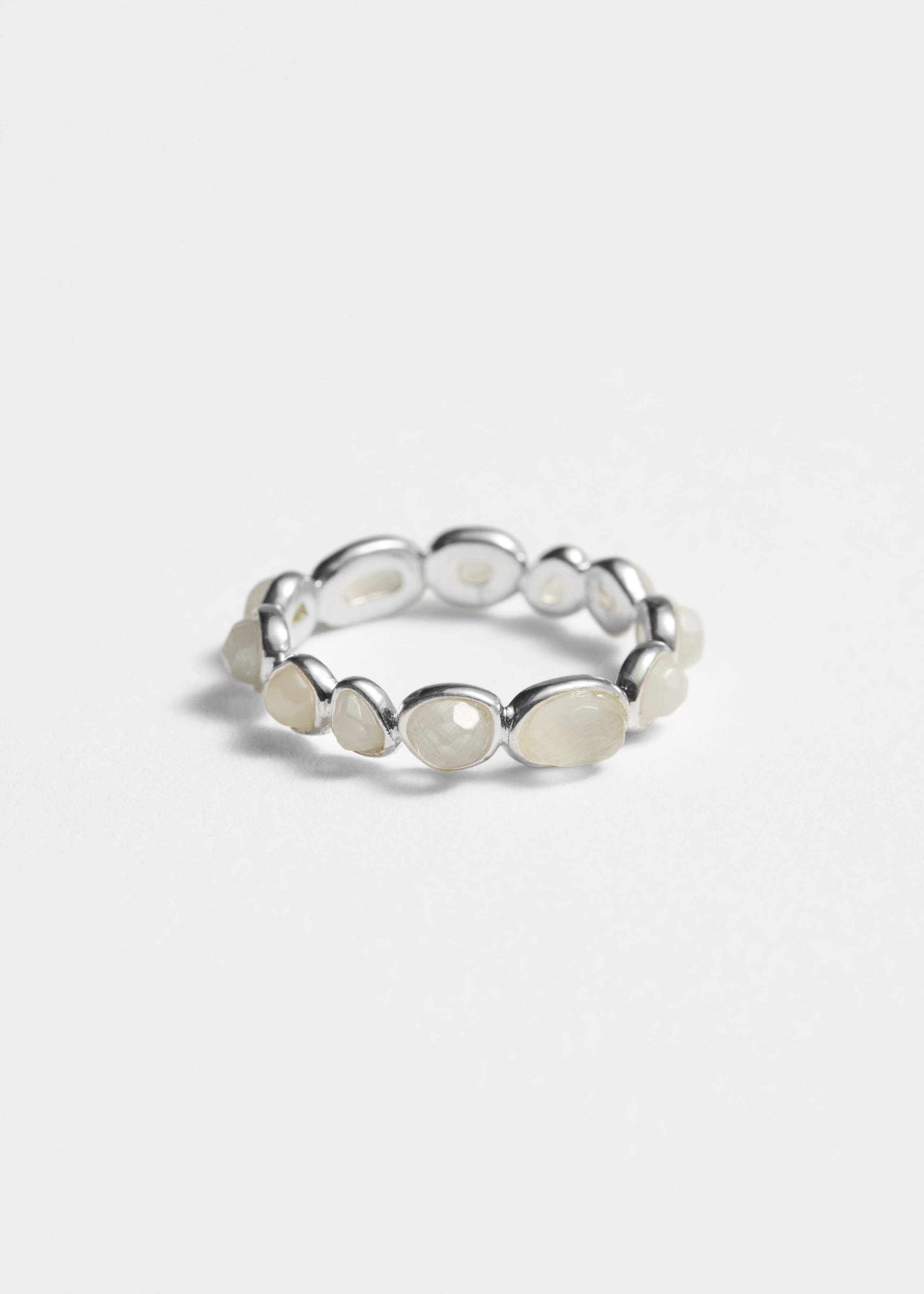 Image of Bague en pierres de verre naturelles