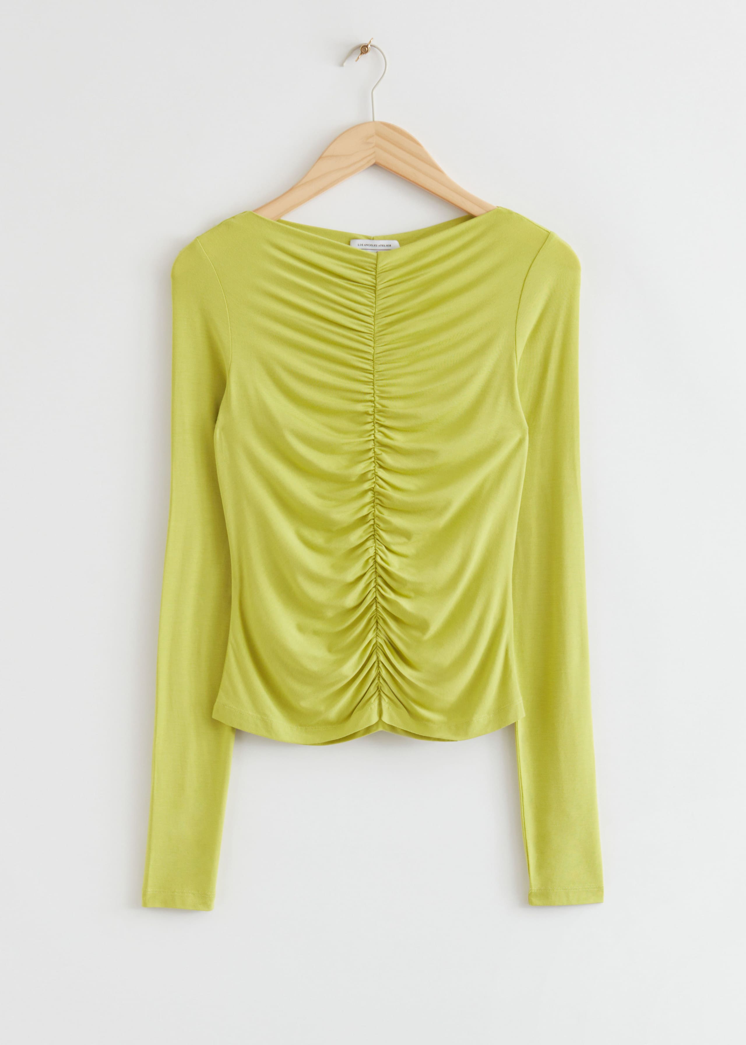 Fitted Ruched Top - Bright Green - Still Life