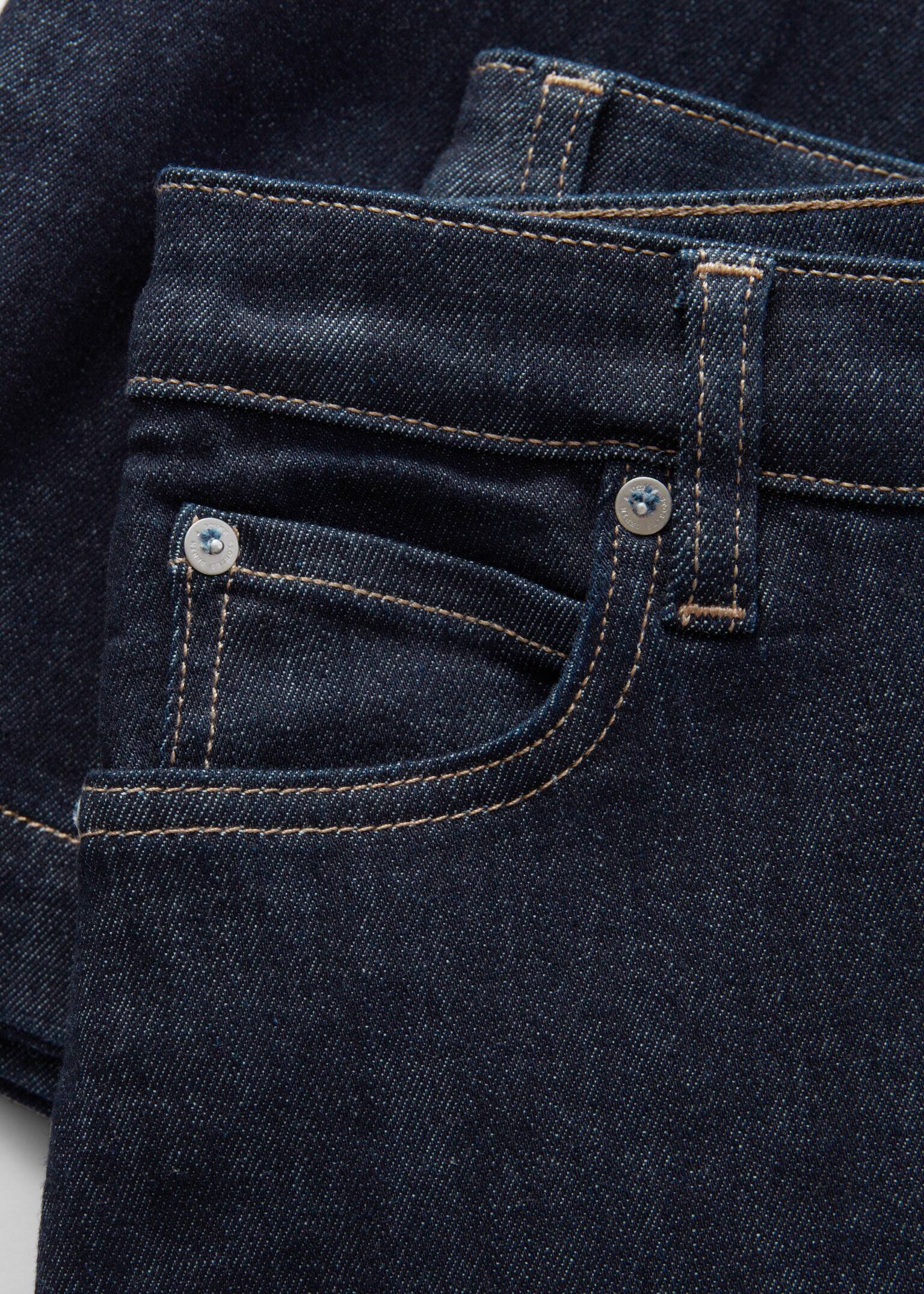 Jean large à plis marqués - Bleu foncé/Gris foncé - 2