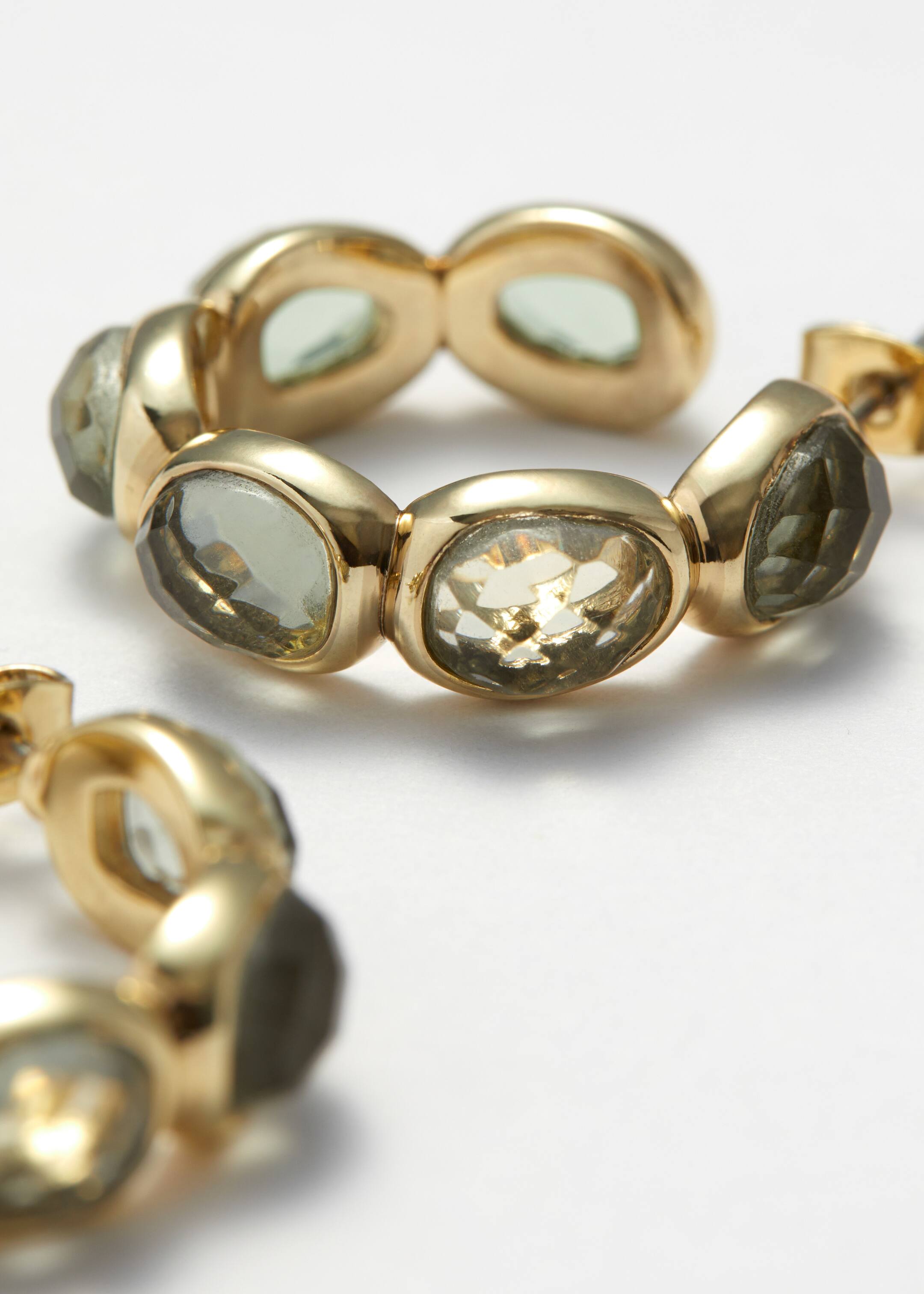 Vezi imaginea mai mare: Cercei Hoops cu Cristale Vibrante - Auriu - FEMEI | H&M RO 3