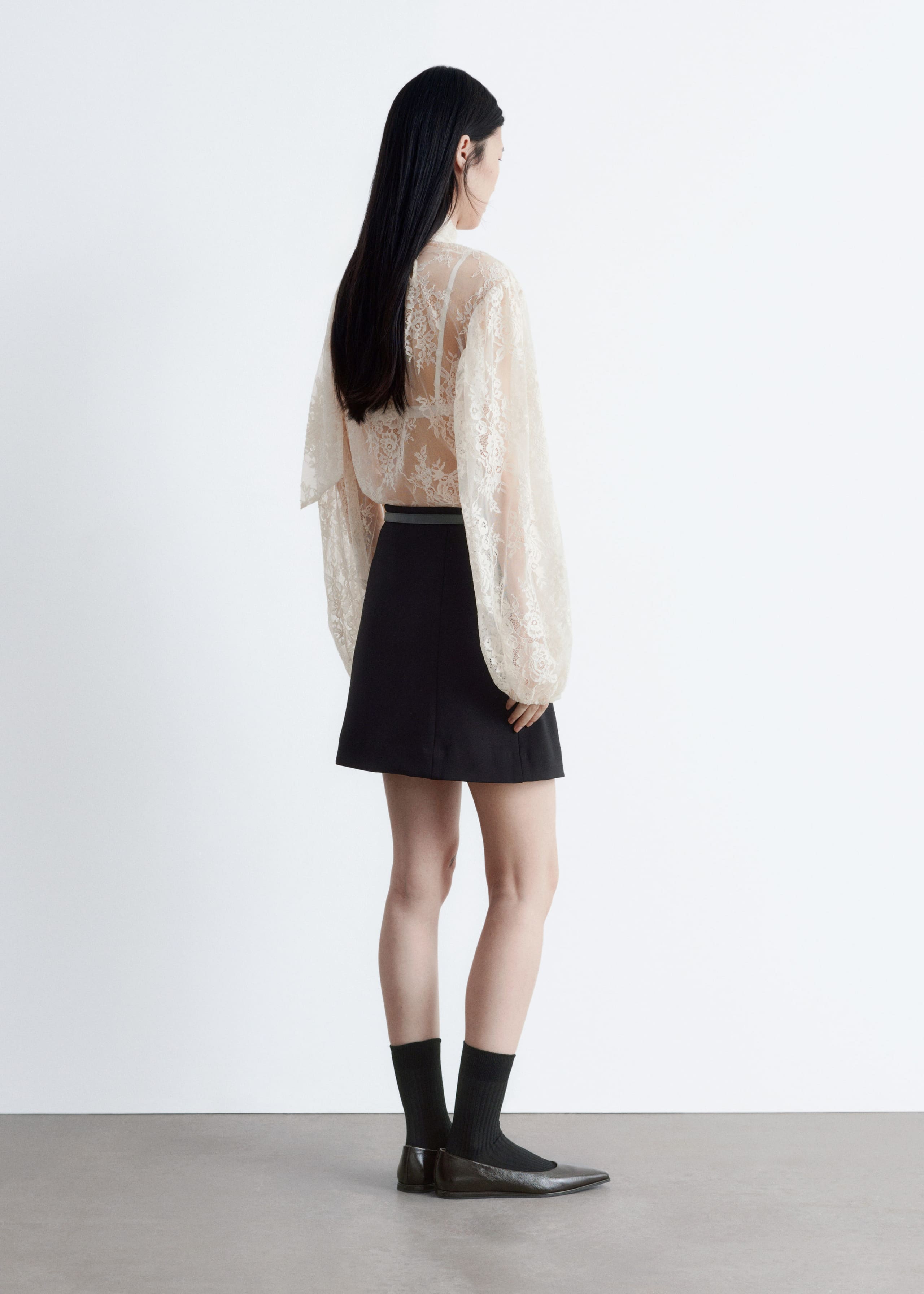 Image of High-Waist Mini Skirt