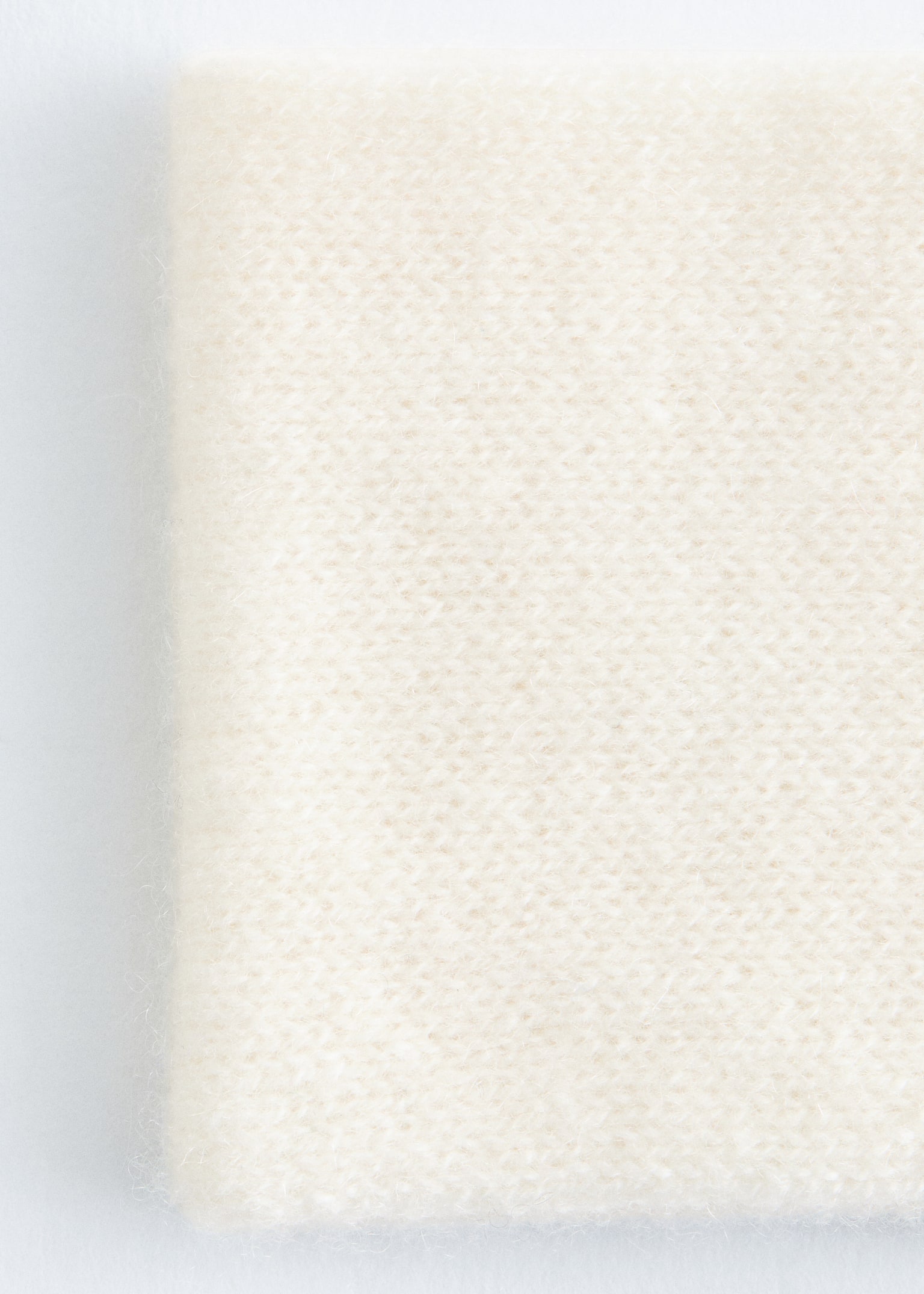 Cashmere Headband - Bianco polvere/Nero - 3