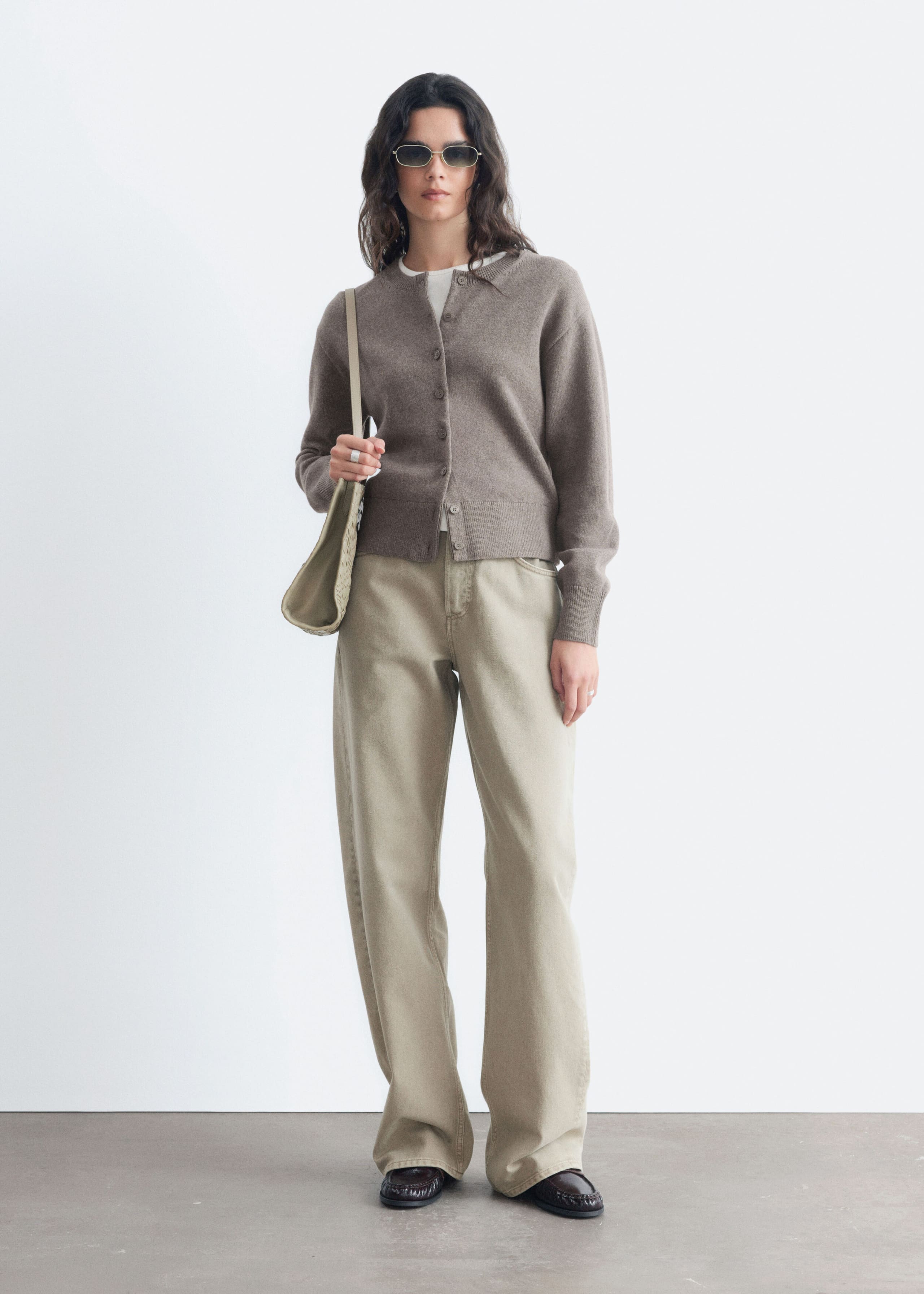 Thin-Knit Cardigan - Mole - Lookbook