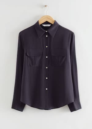 Dark Blue Silk